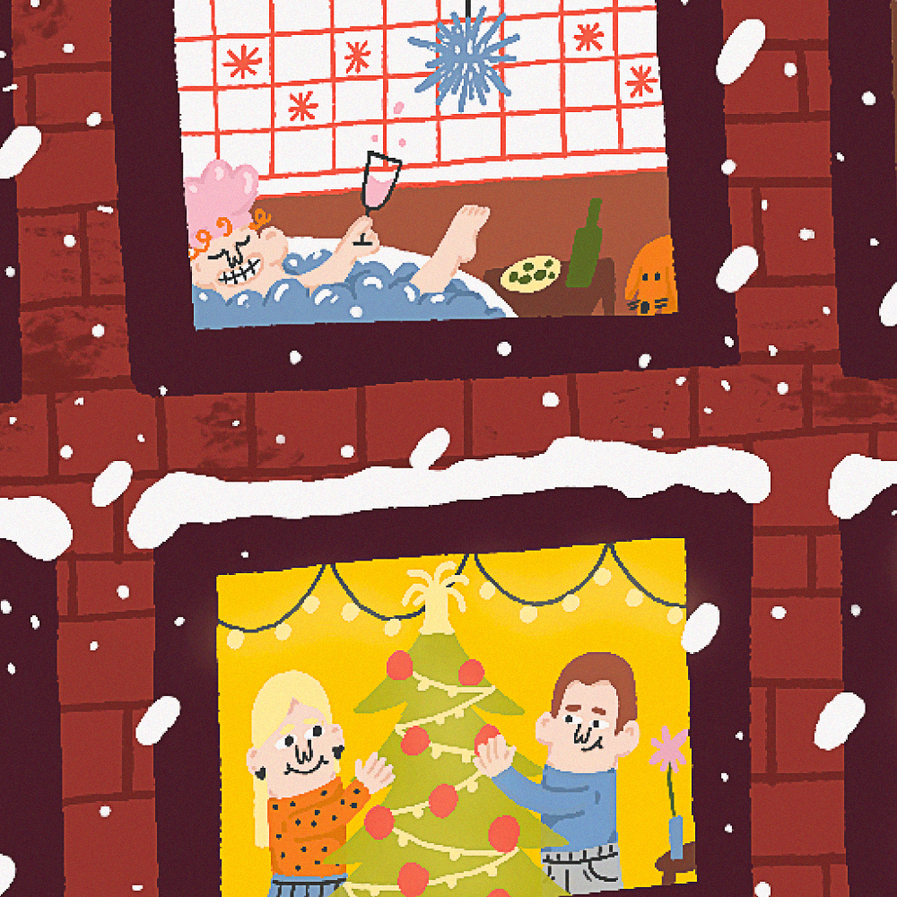 Новогодняя открытка — Изображение №4 — Иллюстрация на Dprofile