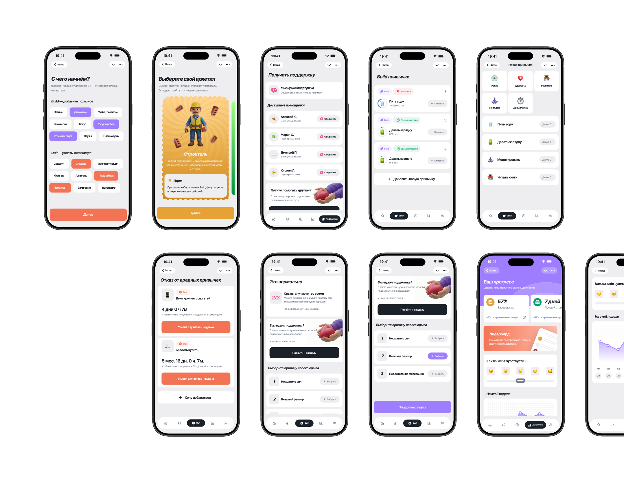 Habit Tracker '26 [ mini-app ] — Изображение №4 — Интерфейсы на Dprofile