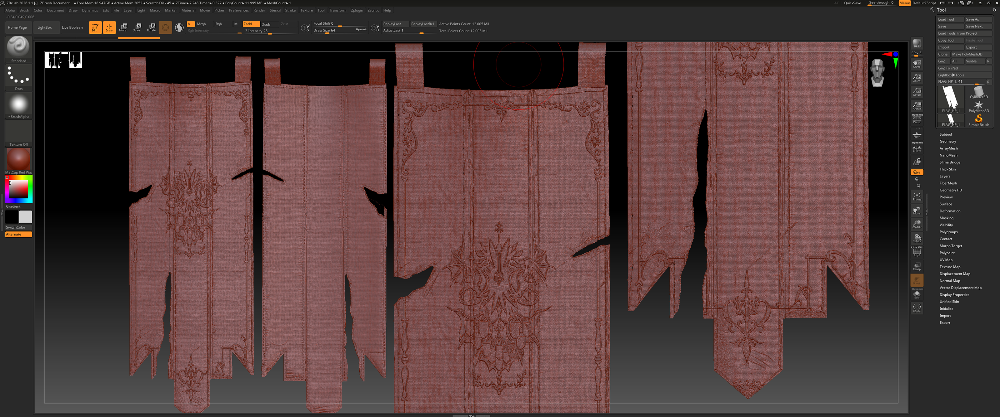 3D флаг в стиле Dark Fantasy — Изображение №19 — Иллюстрация, 3D на Dprofile