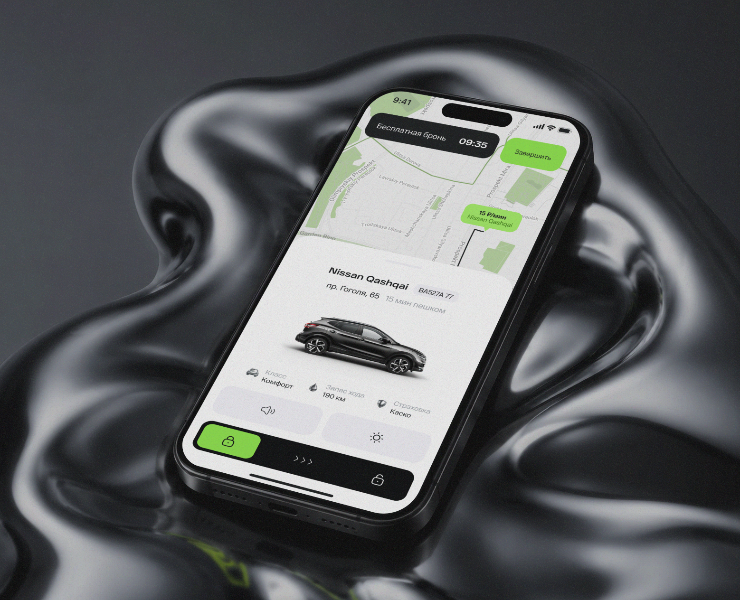 Приложение для каршеринга | UI/UX Design — Интерфейсы на Dprofile