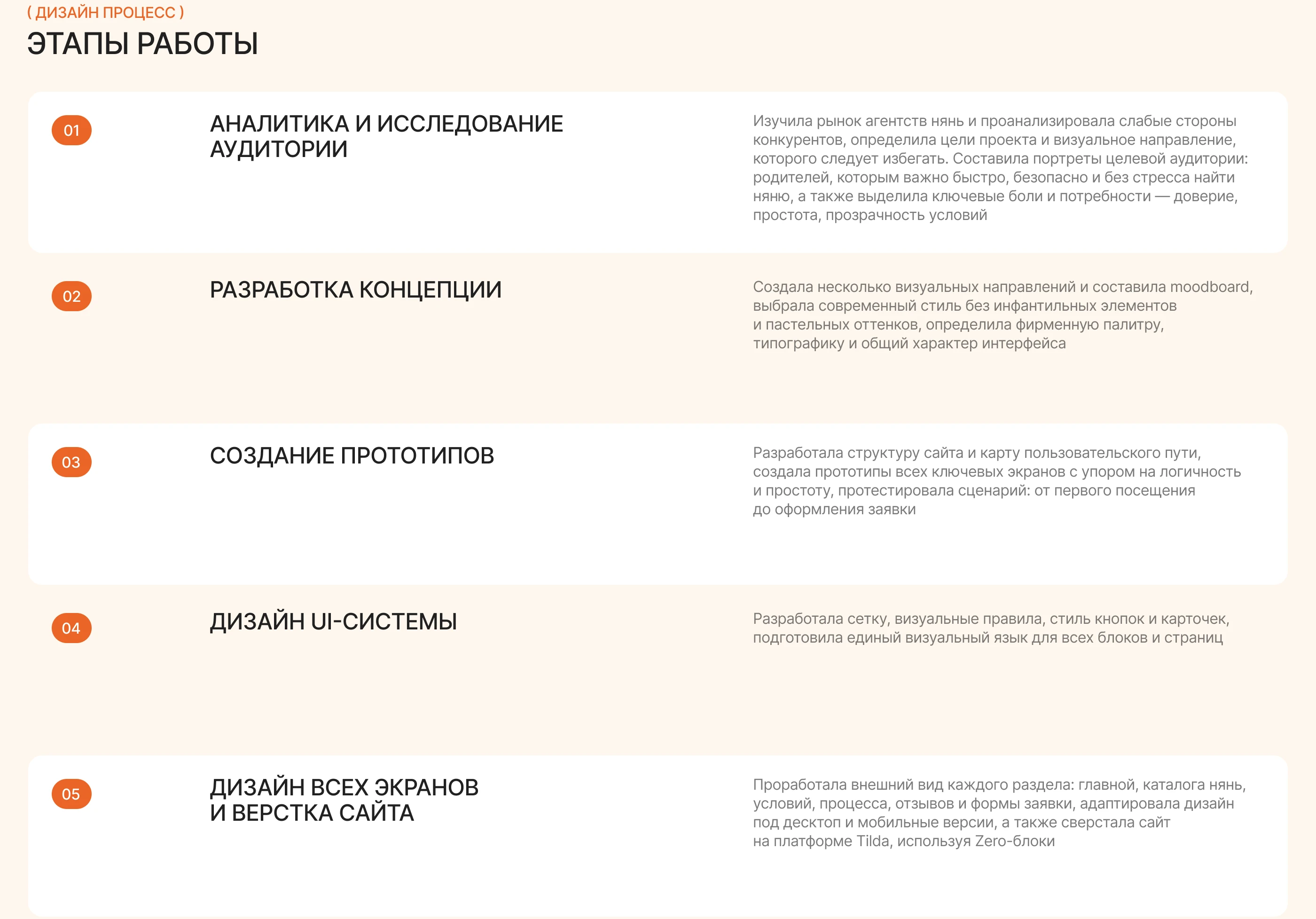 Сайт для агентства по подбору няни — Изображение №7 — Интерфейсы, Анимация на Dprofile