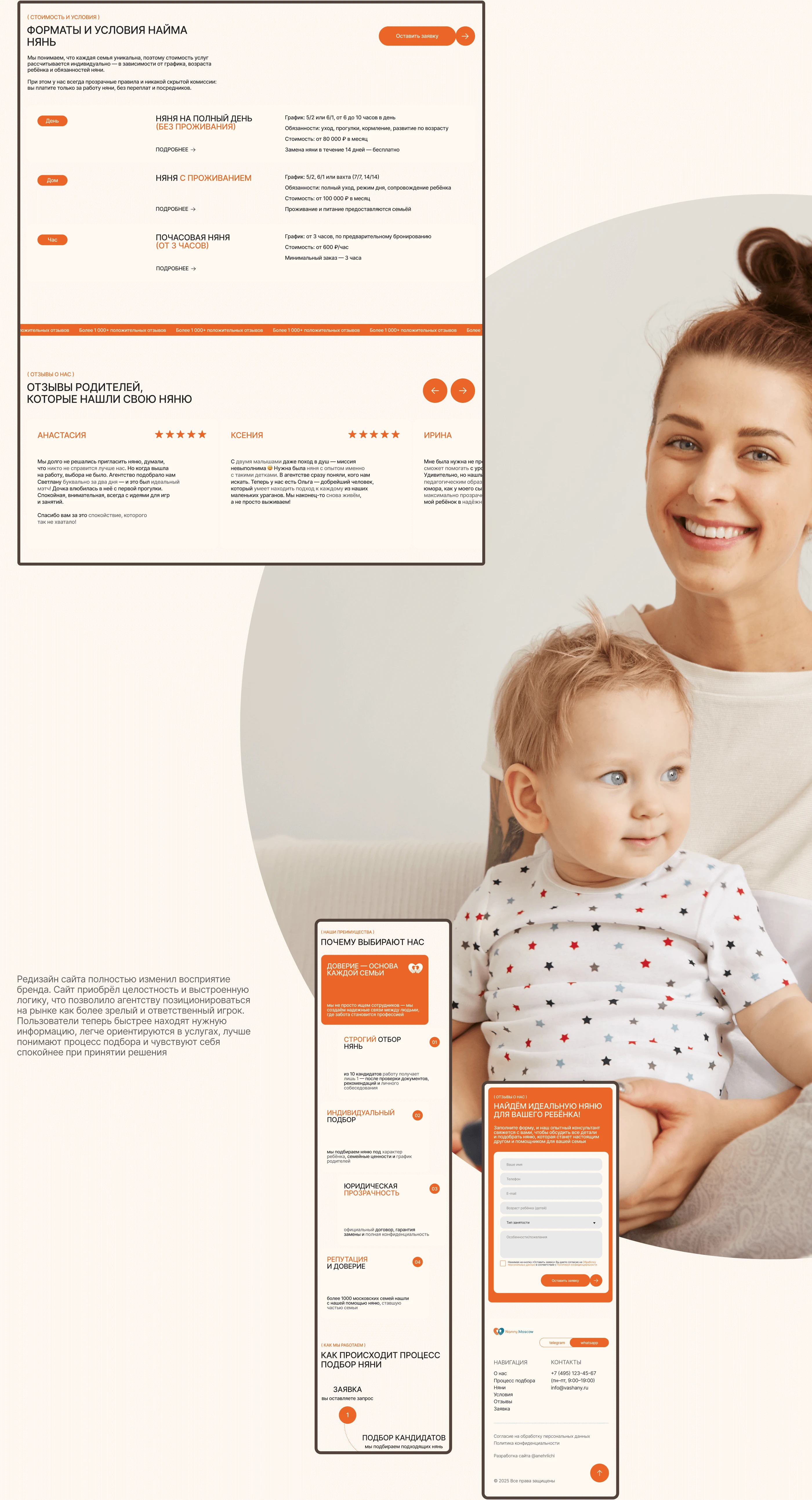 Сайт для агентства по подбору няни — Изображение №22 — Интерфейсы, Анимация на Dprofile