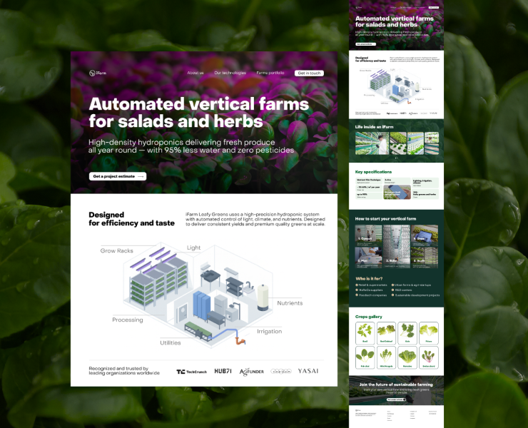 Foodtech / визуальная коммуникация и дизайн для вертикальны… на Dprofile