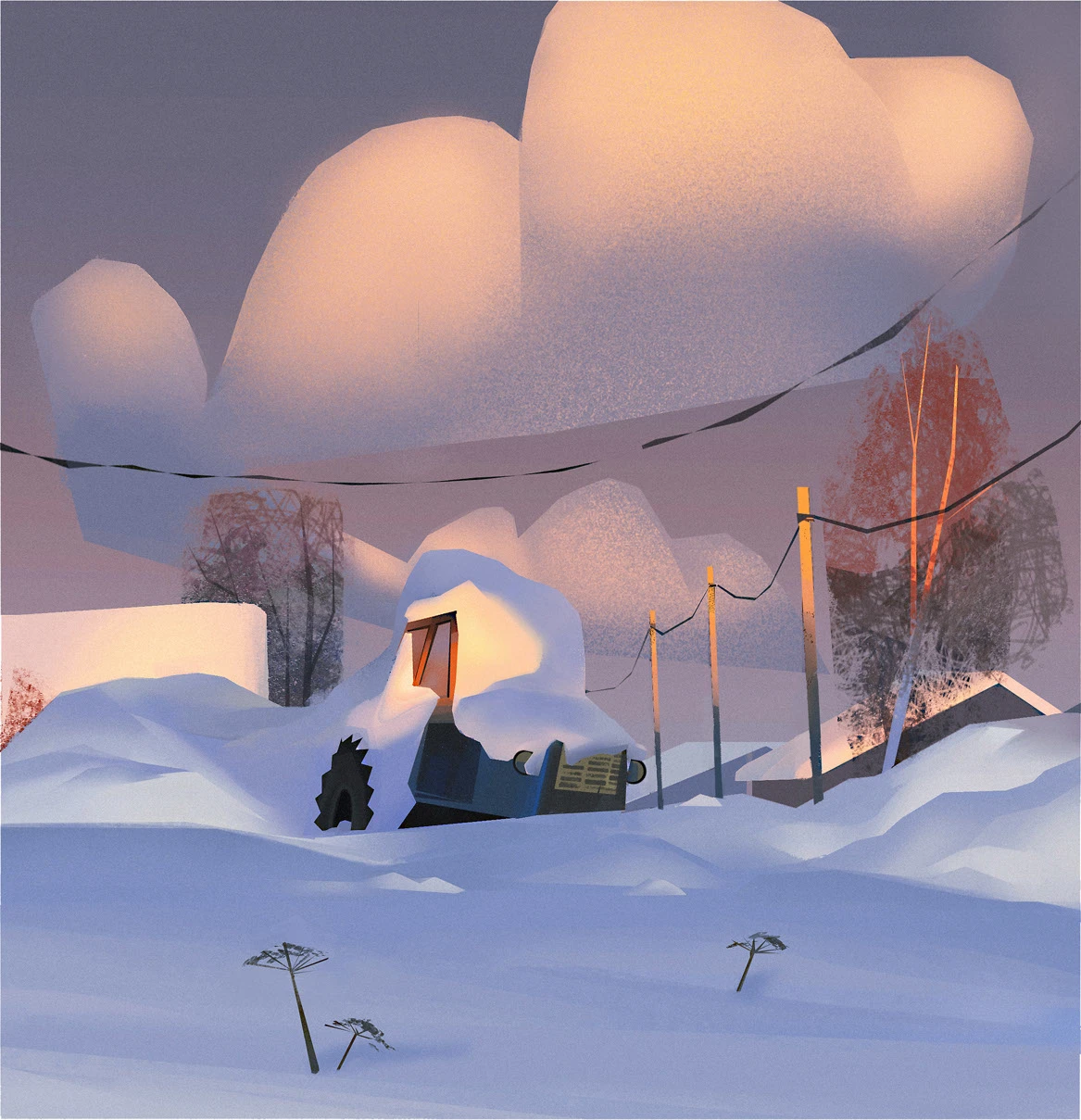 Зимние иллюстрации — Изображение №4 — Иллюстрация на Dprofile