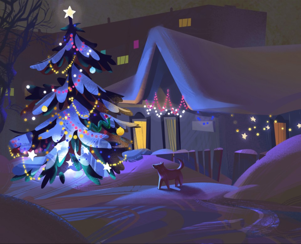 Зимние иллюстрации на Dprofile