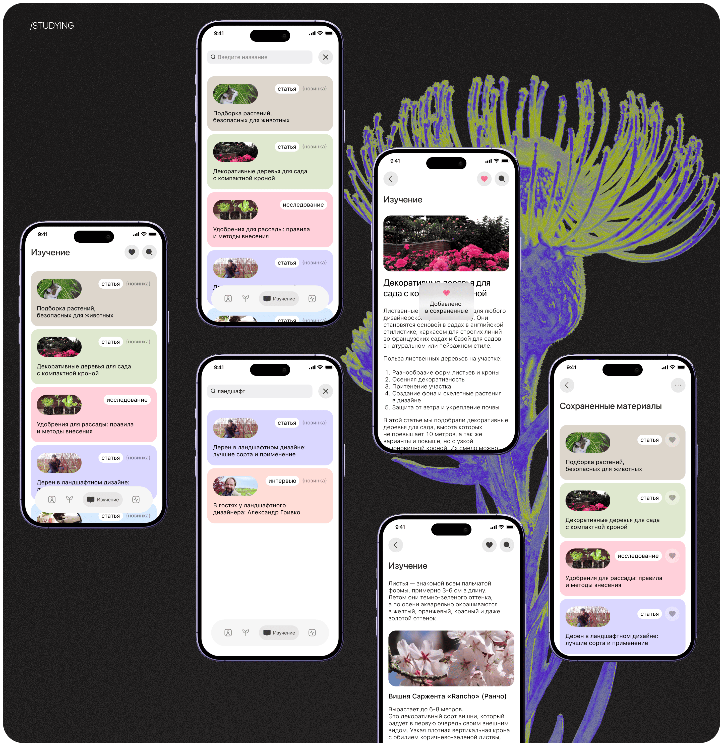 PlantPal. Mobile app concept — Изображение №12 — Интерфейсы, Графика на Dprofile