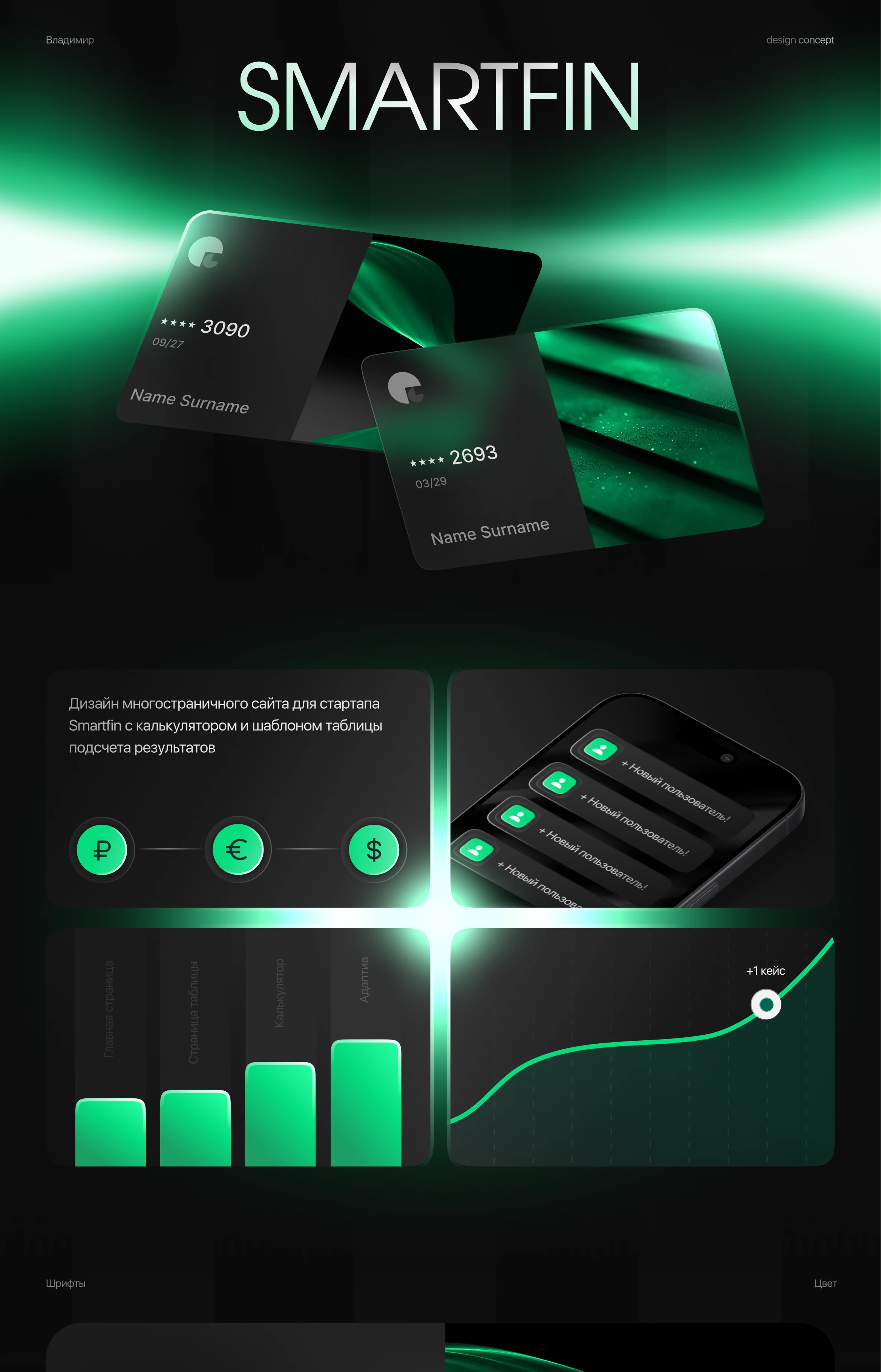 Сайт для стартапа Smartfin / Smartfin startup website — Изображение №1 — Интерфейсы, Графика на Dprofile