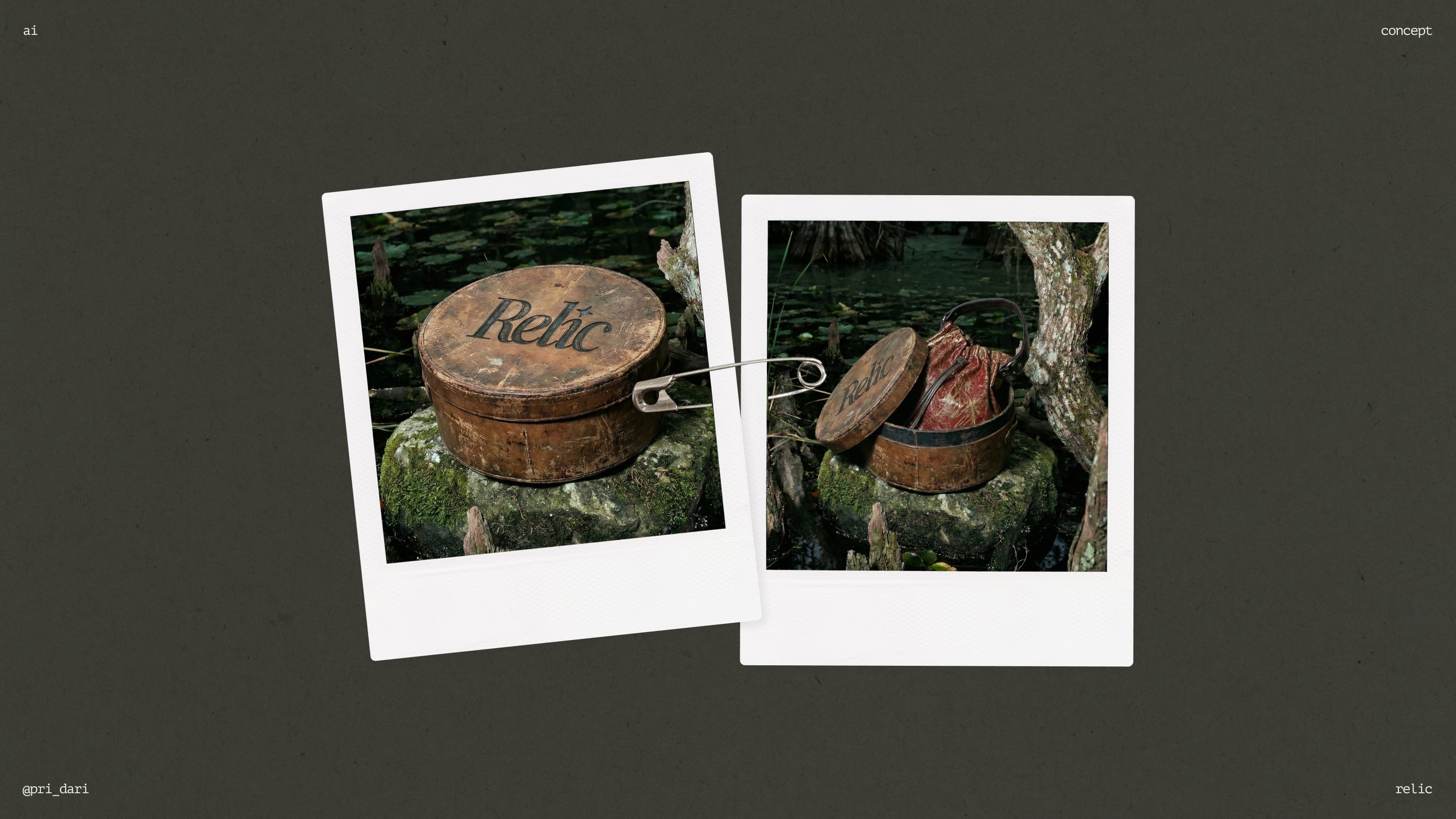 Relic — бренд винтажных сумок — Изображение №8 — Брендинг, Графика на Dprofile