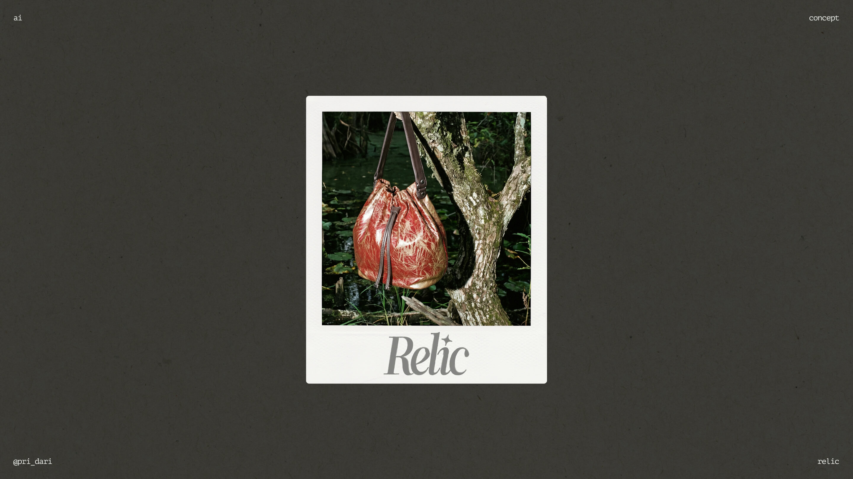 Relic — бренд винтажных сумок — Изображение №1 — Брендинг, Графика на Dprofile
