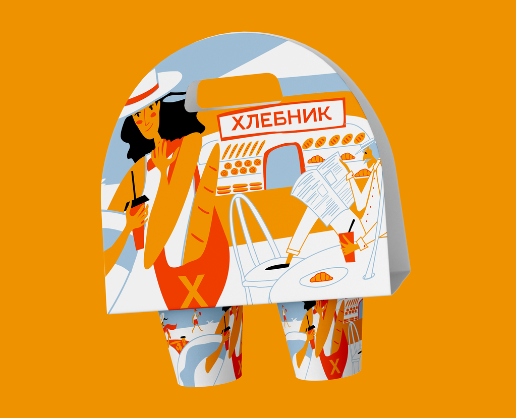 Упаковка для пекарни. — Брендинг, Иллюстрация на Dprofile