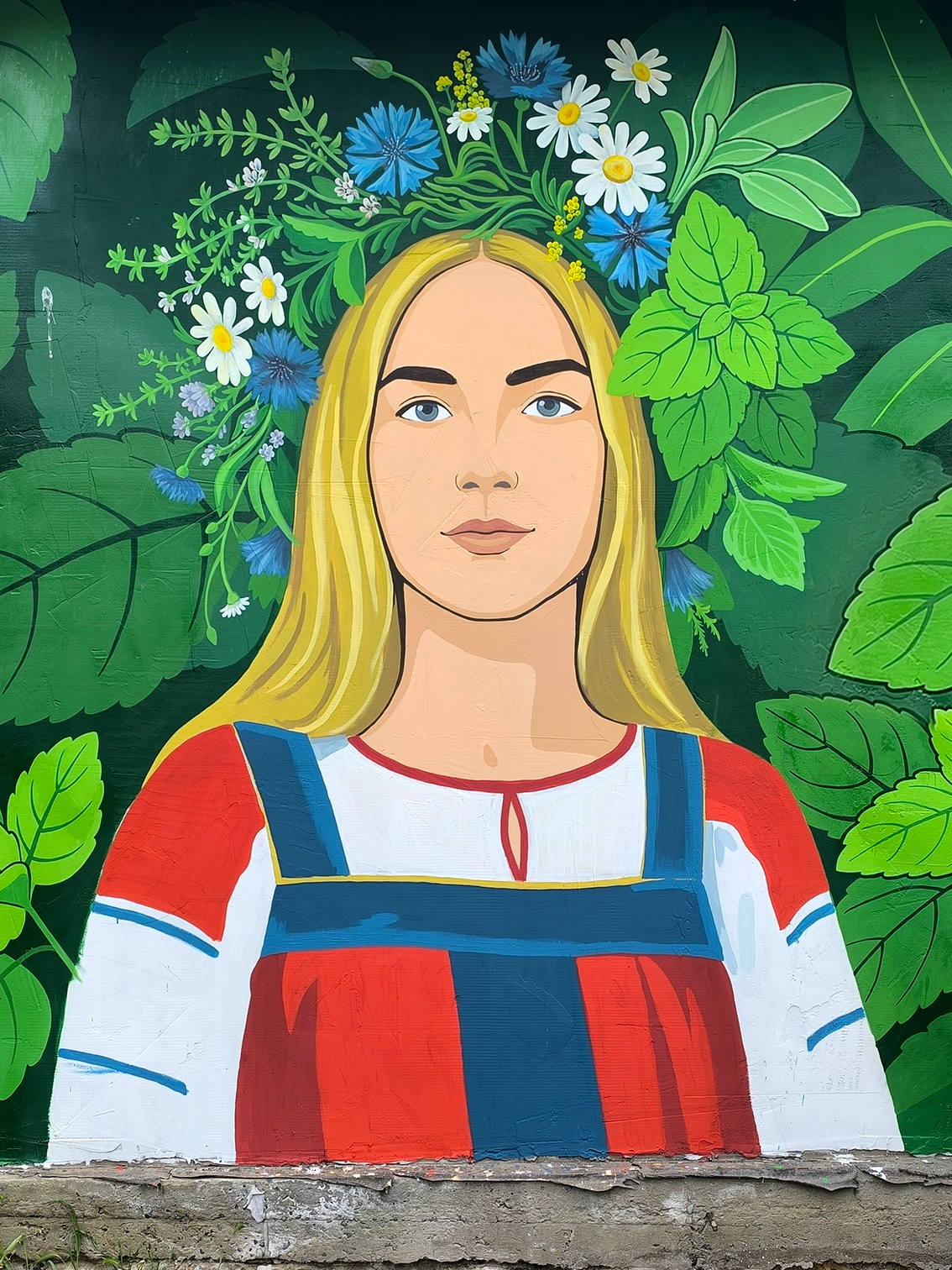 Роспись стены в русском стиле — Изображение №12 — Иллюстрация на Dprofile