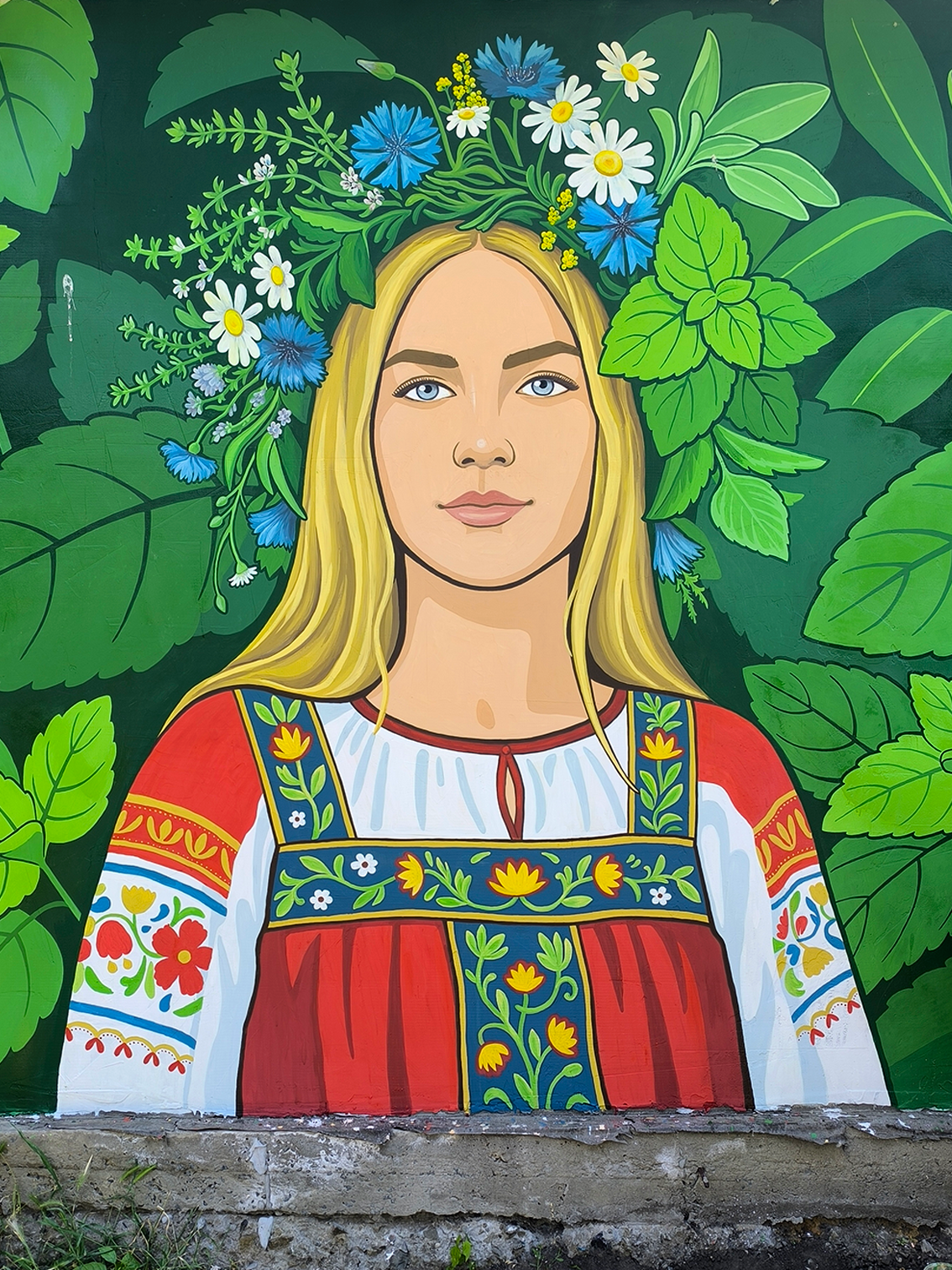 Роспись стены в русском стиле — Изображение №13 — Иллюстрация на Dprofile
