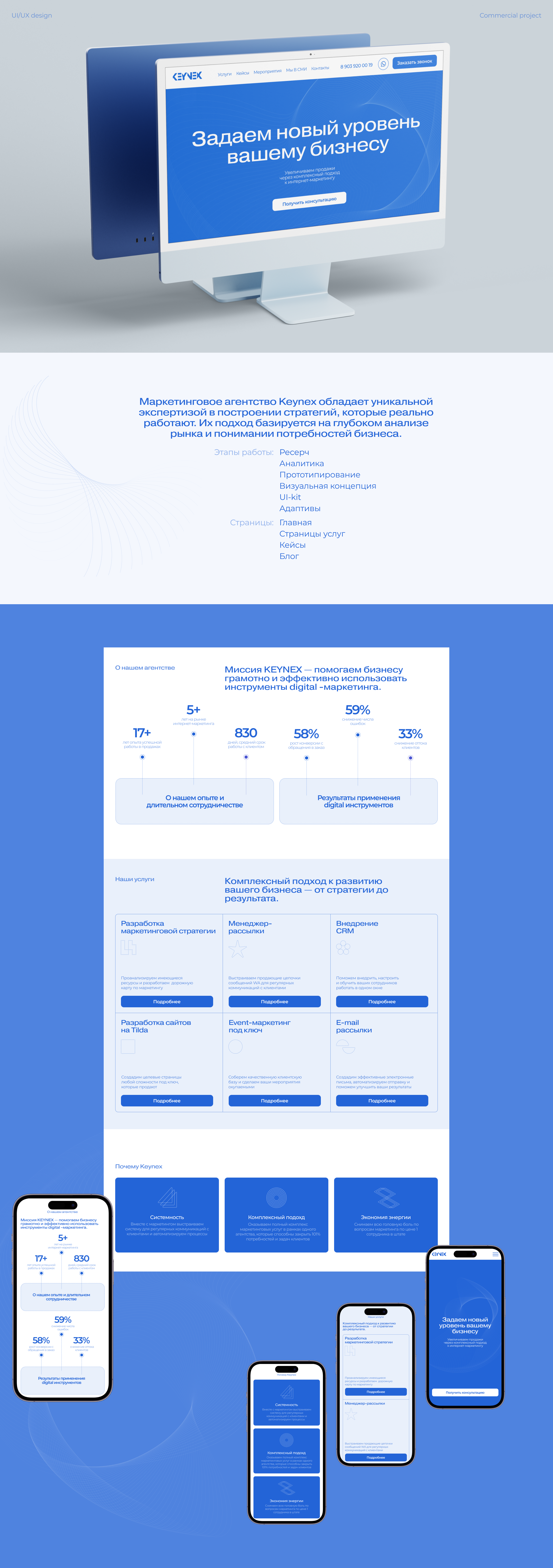 Сайт для маркетингового агентства Keynex — Изображение №1 — Интерфейсы на Dprofile