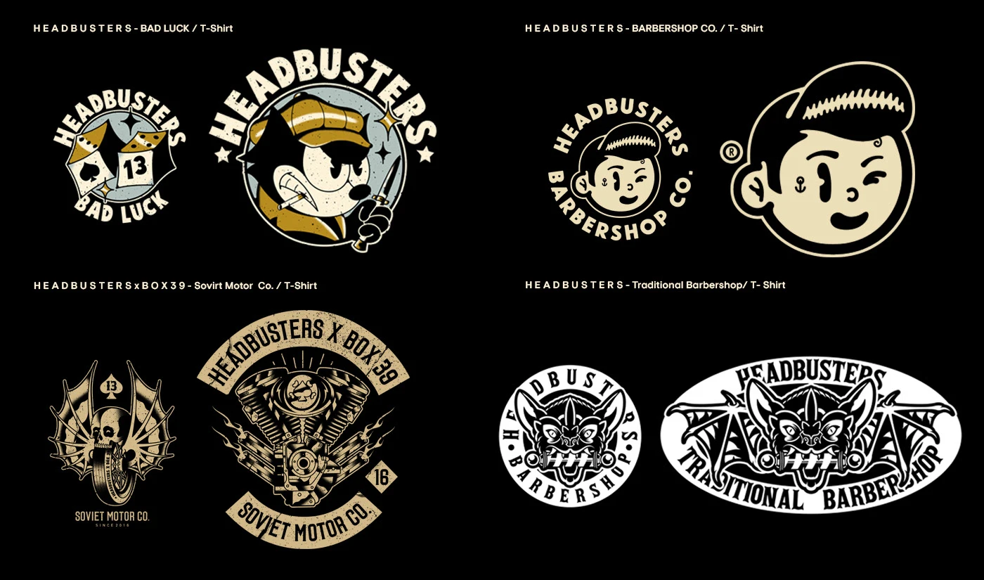 HEADBUSTERS BARBERSHOP — Изображение №7 — Брендинг на Dprofile