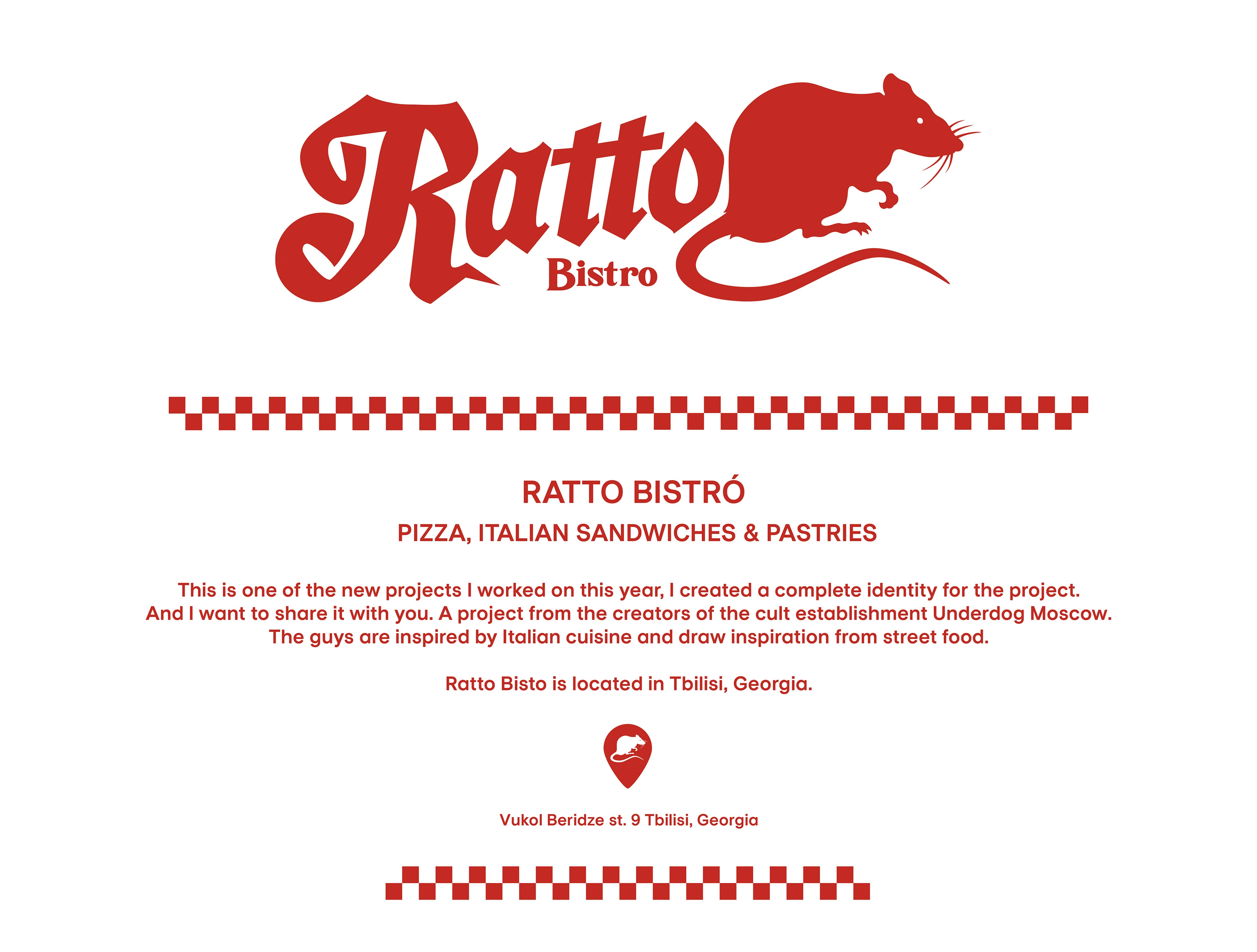 RATTO BISTRO — Изображение №2 — Брендинг на Dprofile