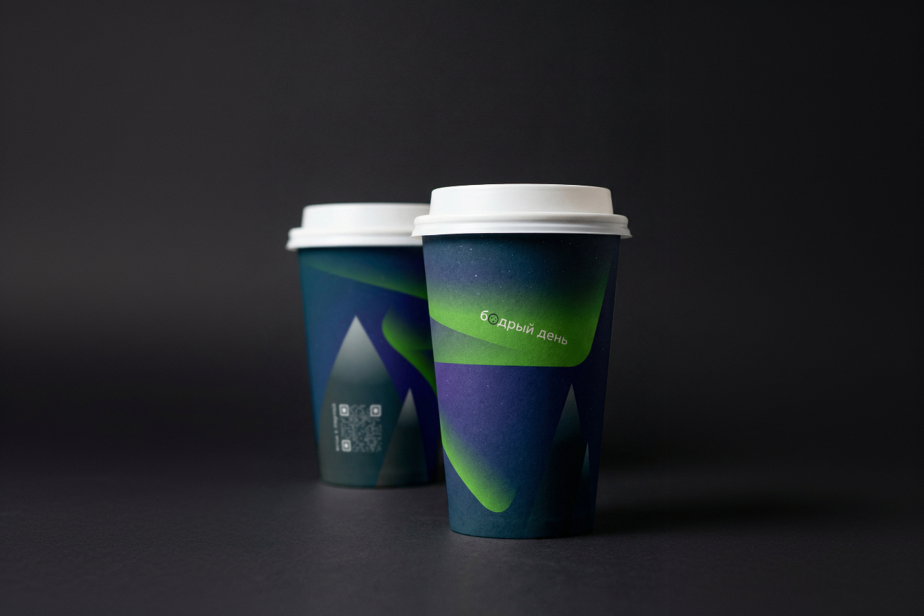 Зимний стакан для кофе — Изображение №1 — Графика на Dprofile