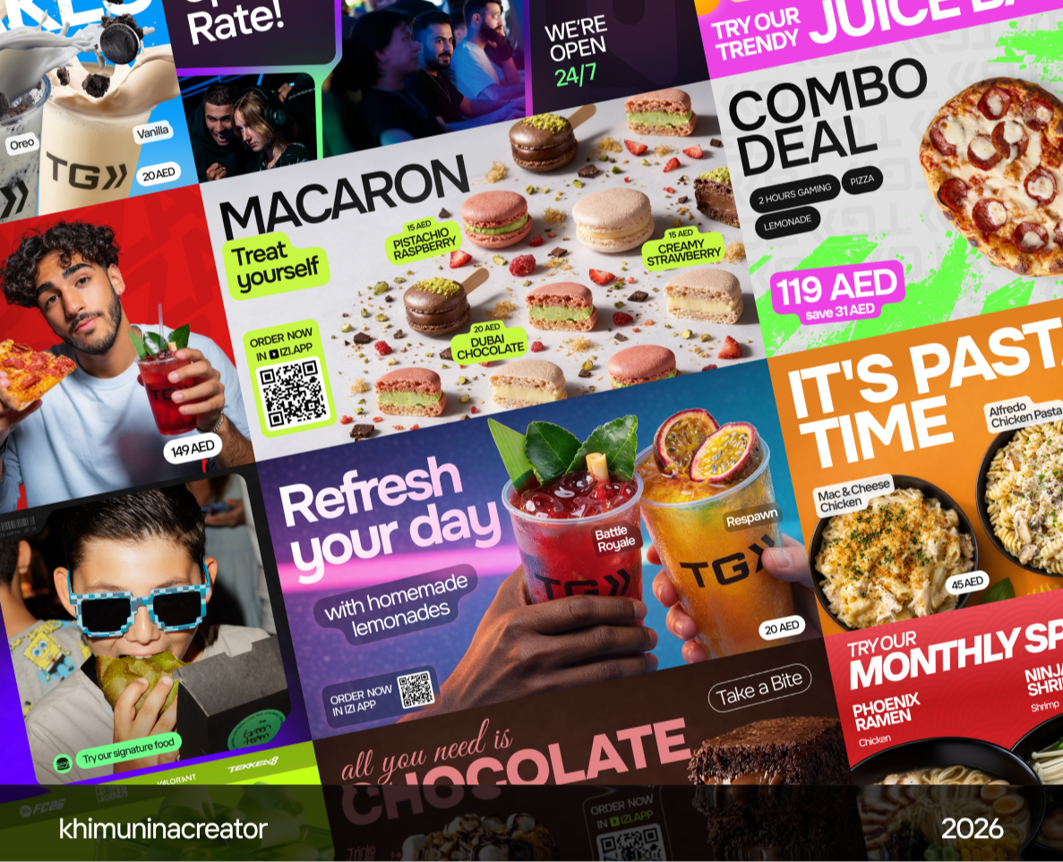 Food & Gaming Visual Series (AI-Generated Food Imagery) — Графика, Маркетинг на Dprofile