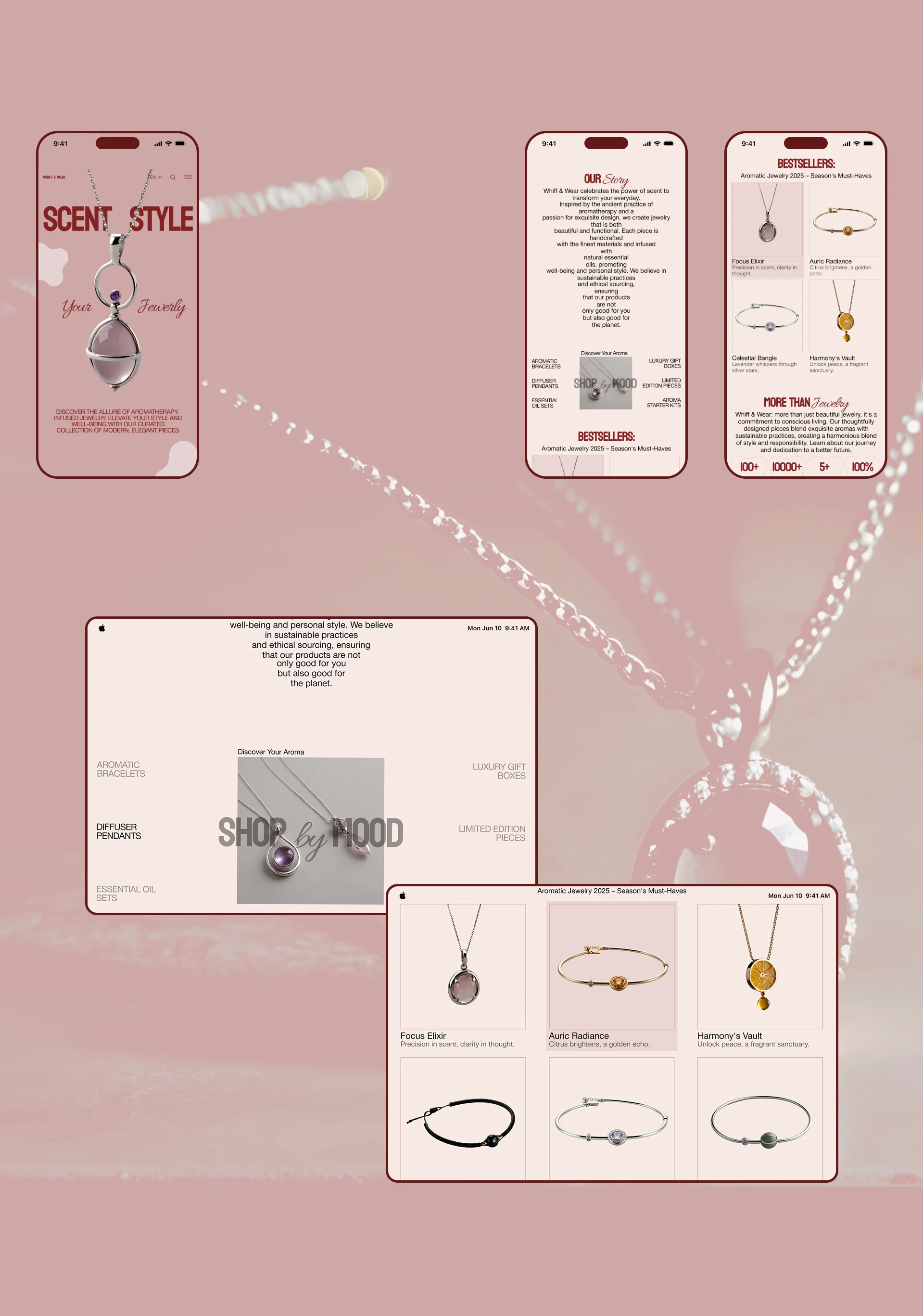 WHIFF & WEAR | Aroma Jewerly concept design — Изображение №4 — Интерфейсы на Dprofile