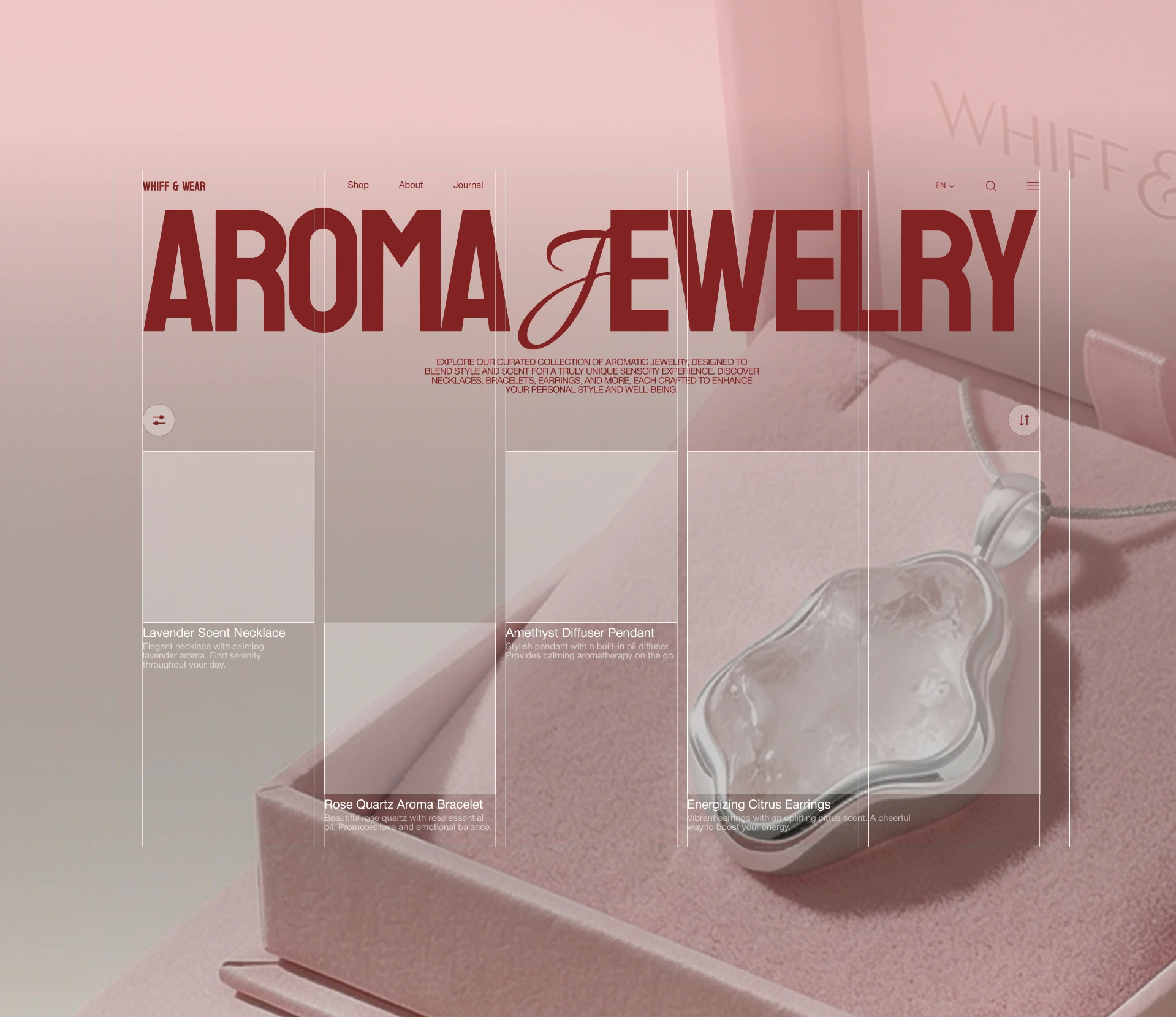 WHIFF & WEAR | Aroma Jewerly concept design — Изображение №9 — Интерфейсы на Dprofile