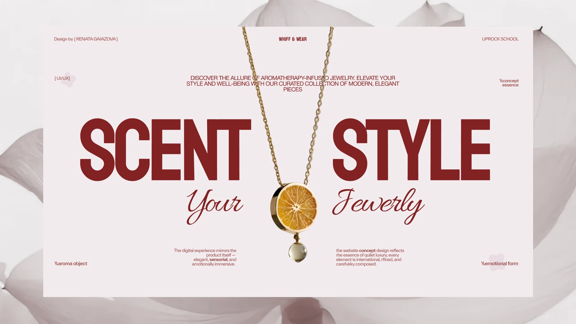 WHIFF & WEAR | Aroma Jewerly concept design — Изображение №1 — Интерфейсы на Dprofile