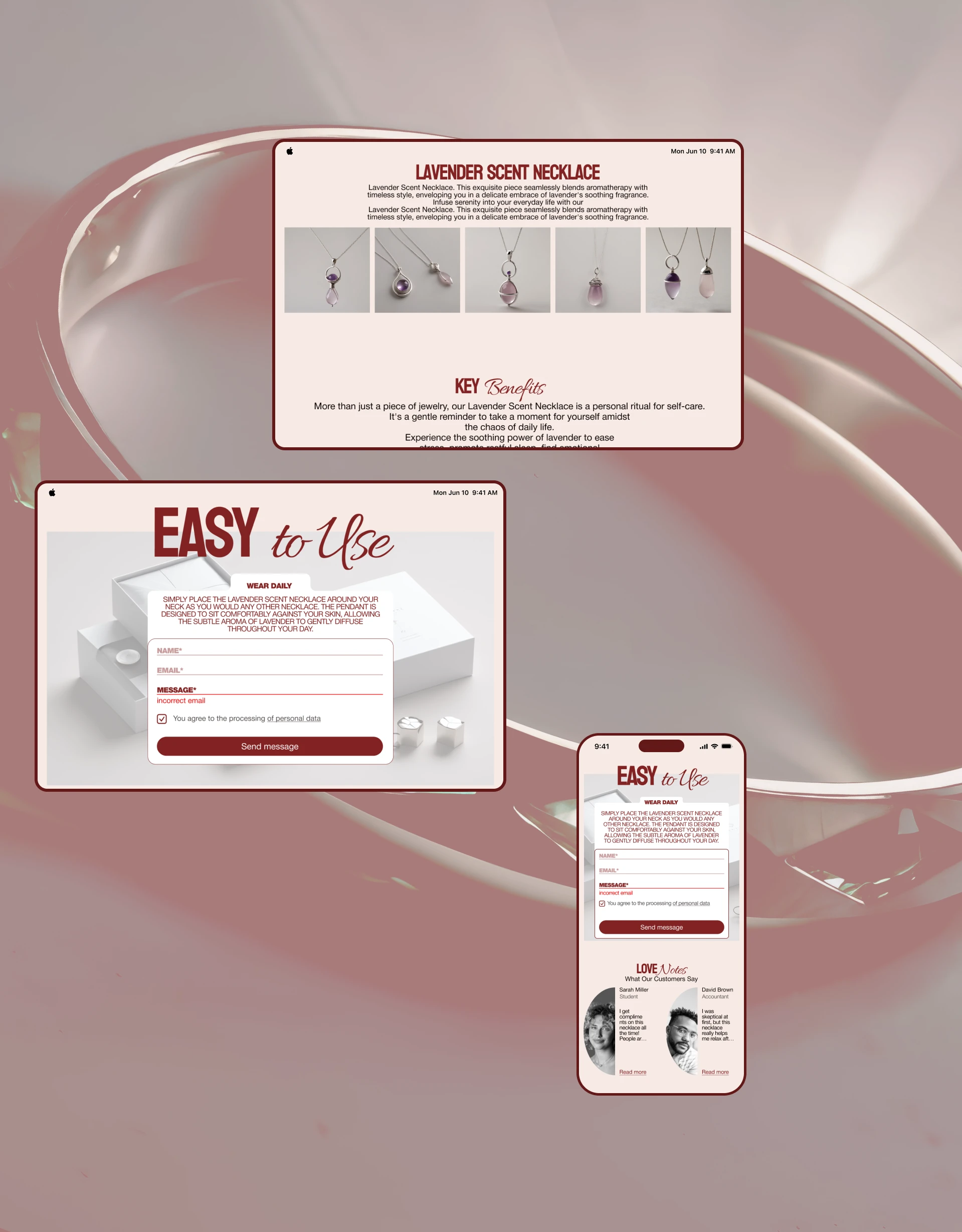 WHIFF & WEAR | Aroma Jewerly concept design — Изображение №11 — Интерфейсы на Dprofile