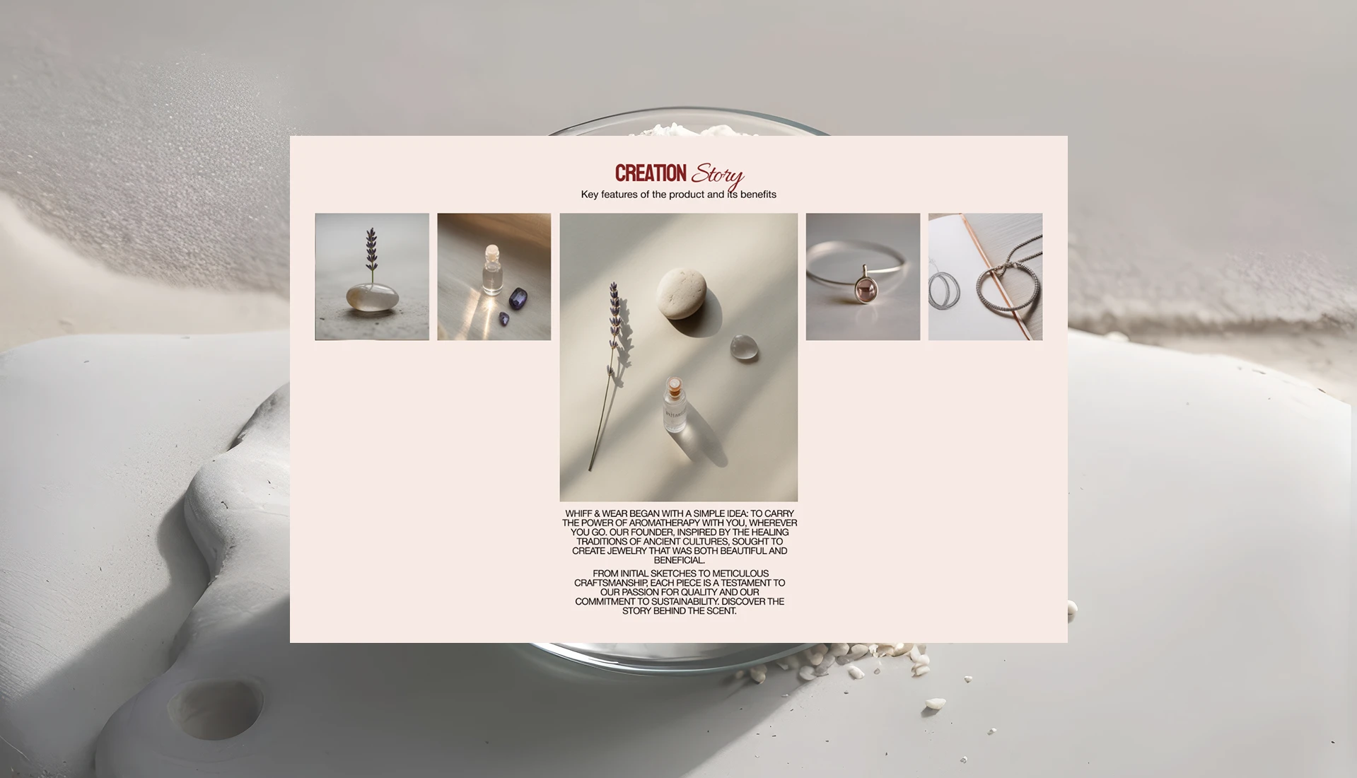 WHIFF & WEAR | Aroma Jewerly concept design — Изображение №14 — Интерфейсы на Dprofile