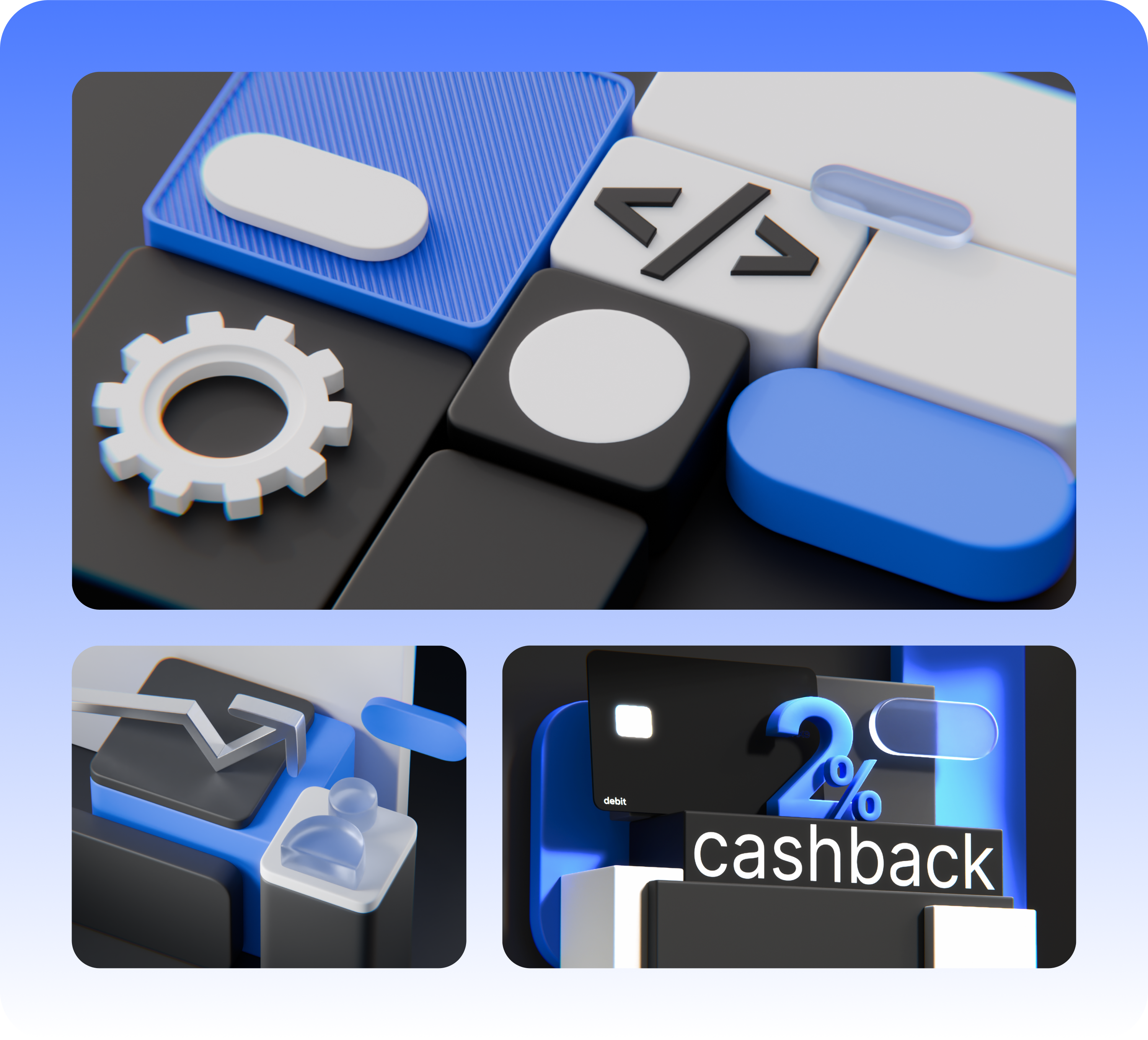 3д иллюстрации | криптобанк — Изображение №4 — Иллюстрация, Маркетинг на Dprofile