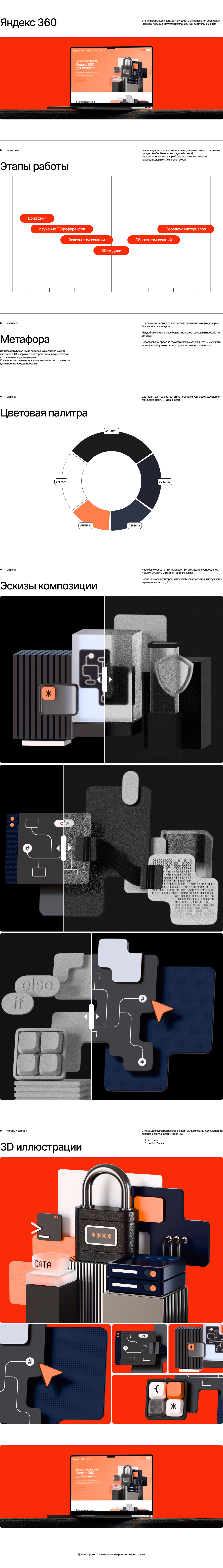 3D креативы для Яндекс360 — Изображение №1 — Иллюстрация, 3D на Dprofile