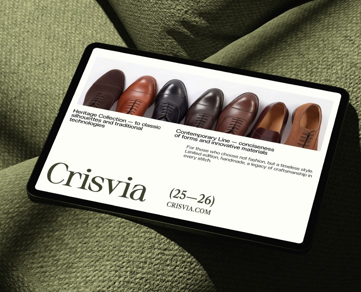 CRISVIA | Айдентика для бренда классической обуви на Dprofile