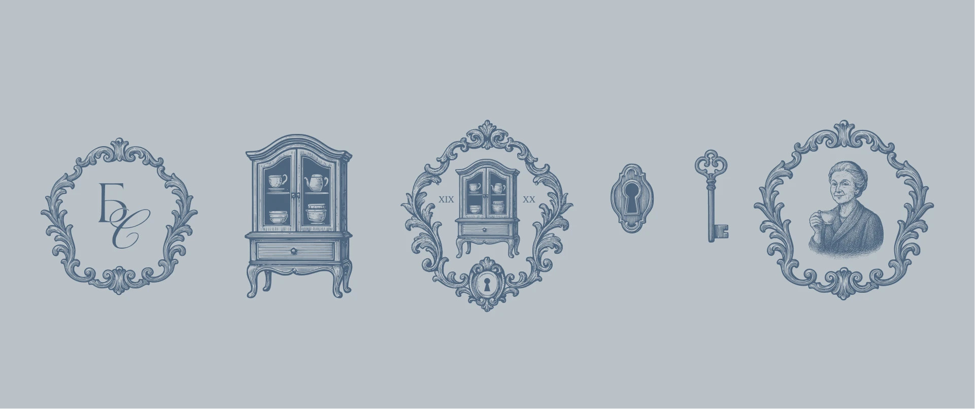 Айдентика для магазина винтажной посуды — Изображение №4 — Брендинг на Dprofile