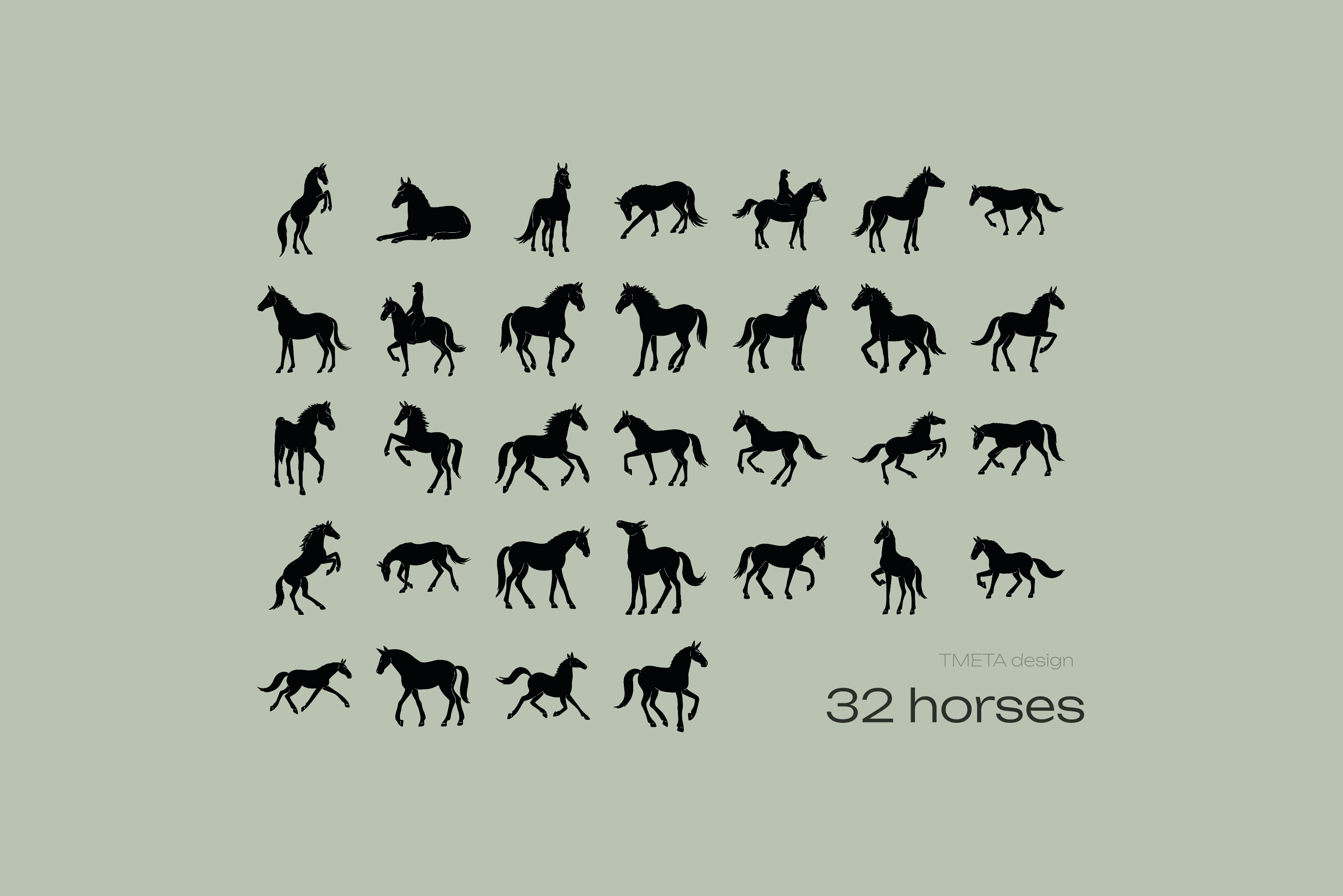 Noble Equine | Эстетика конных клубов | Векторная иллюстрация — Изображение №6 — Брендинг на Dprofile