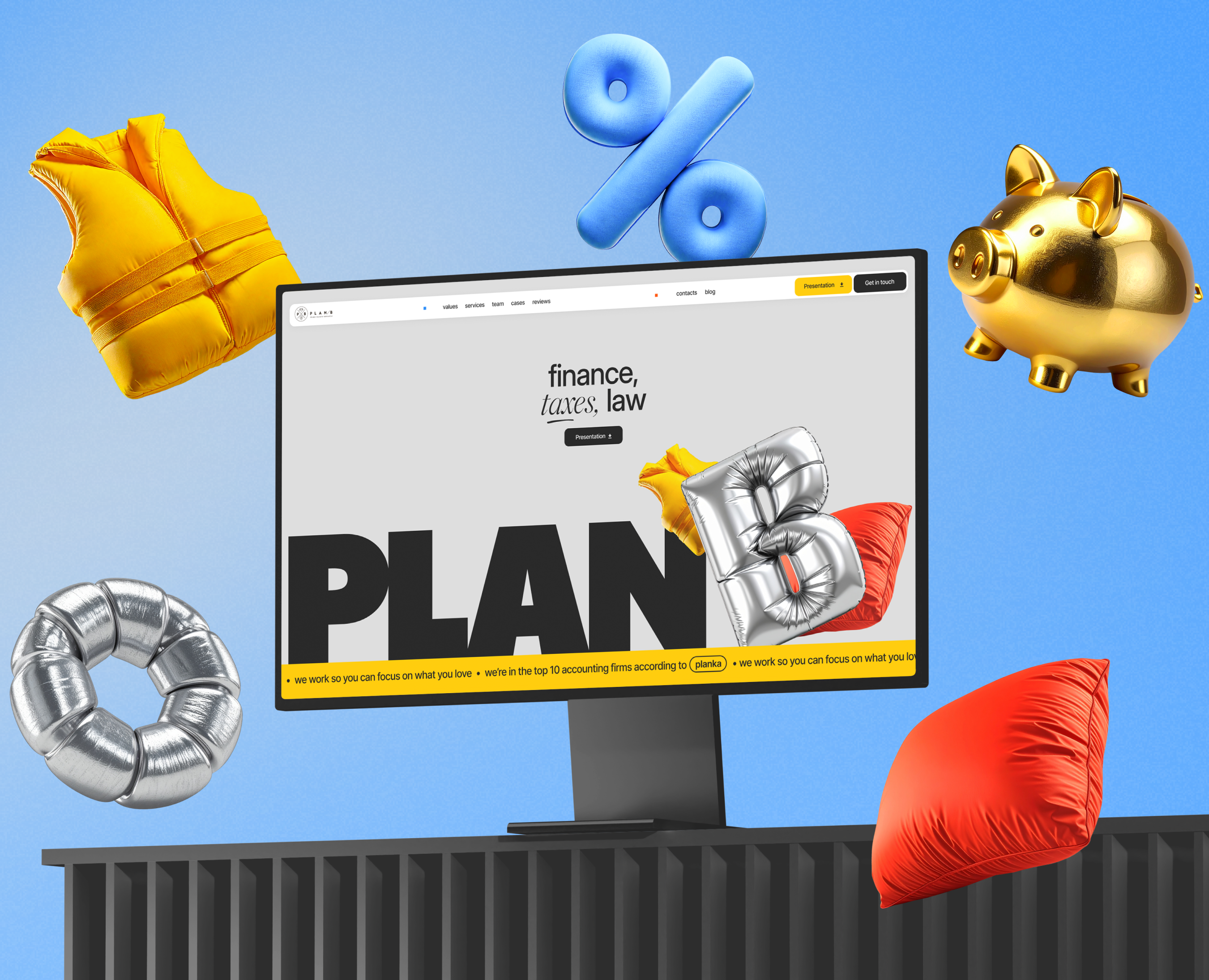 Plan B | Design for law–tax–finance team на Dprofile