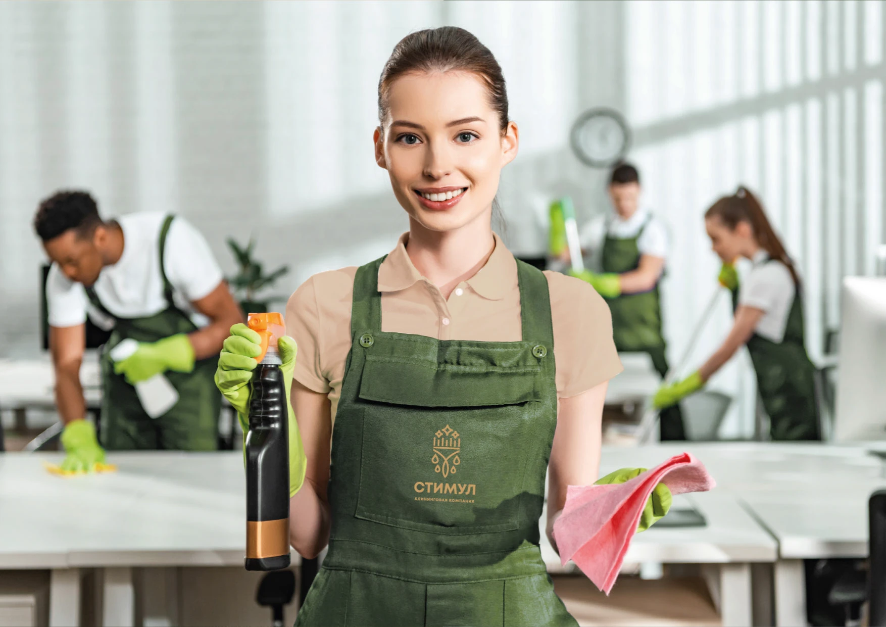 ЛОГОТИП, ФИРМЕННЫЙ СТИЛЬ для Клининговой компании — Изображение №31 — Брендинг на Dprofile