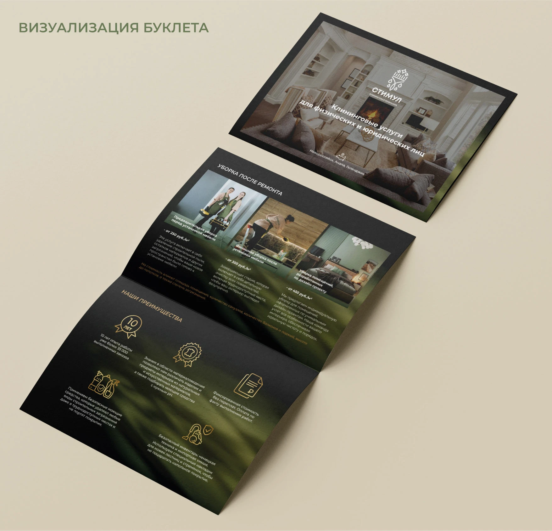 ЛОГОТИП, ФИРМЕННЫЙ СТИЛЬ для Клининговой компании — Изображение №27 — Брендинг на Dprofile