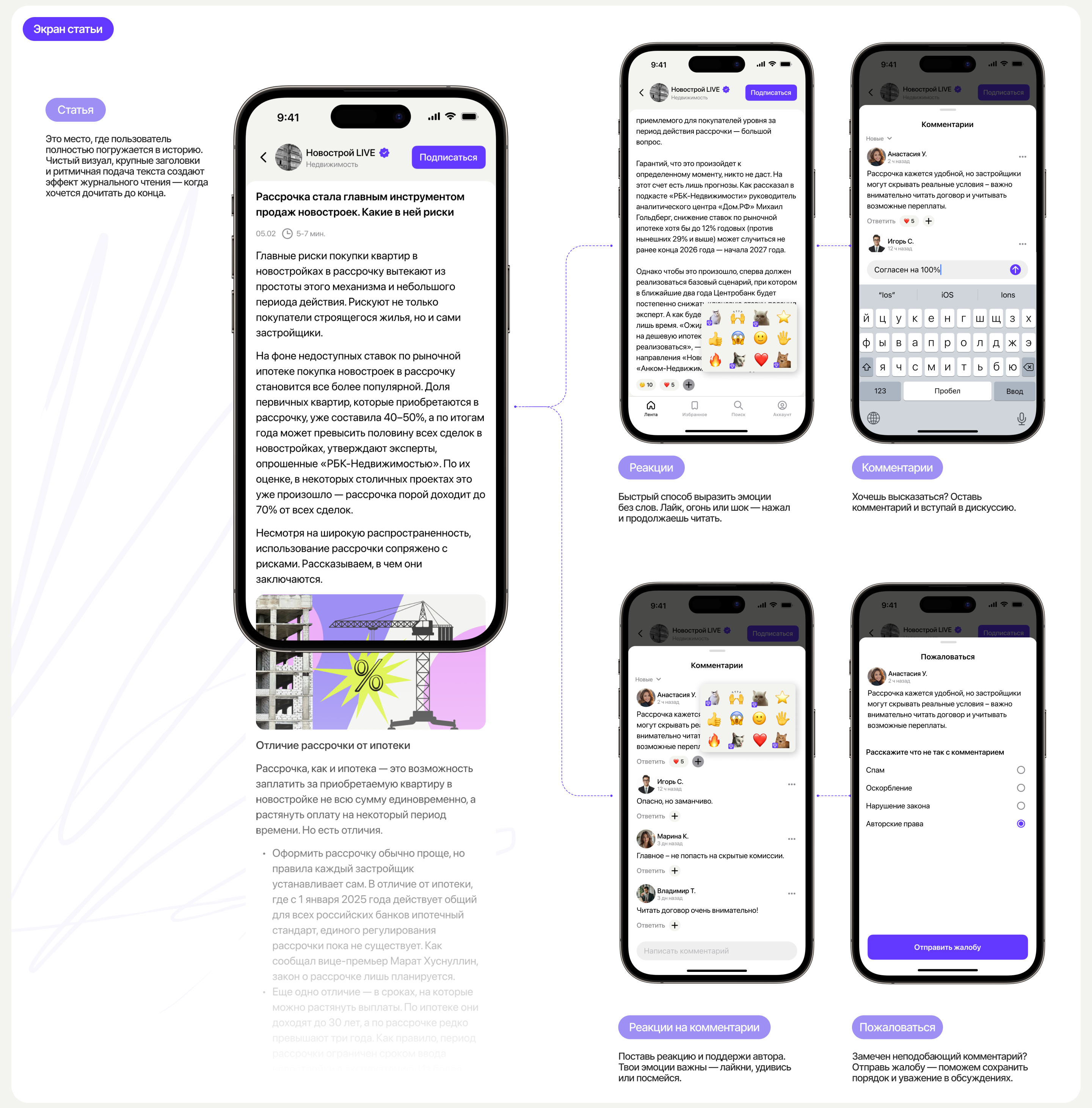 Квадрат | Новостной портал — Изображение №9 — Интерфейсы на Dprofile