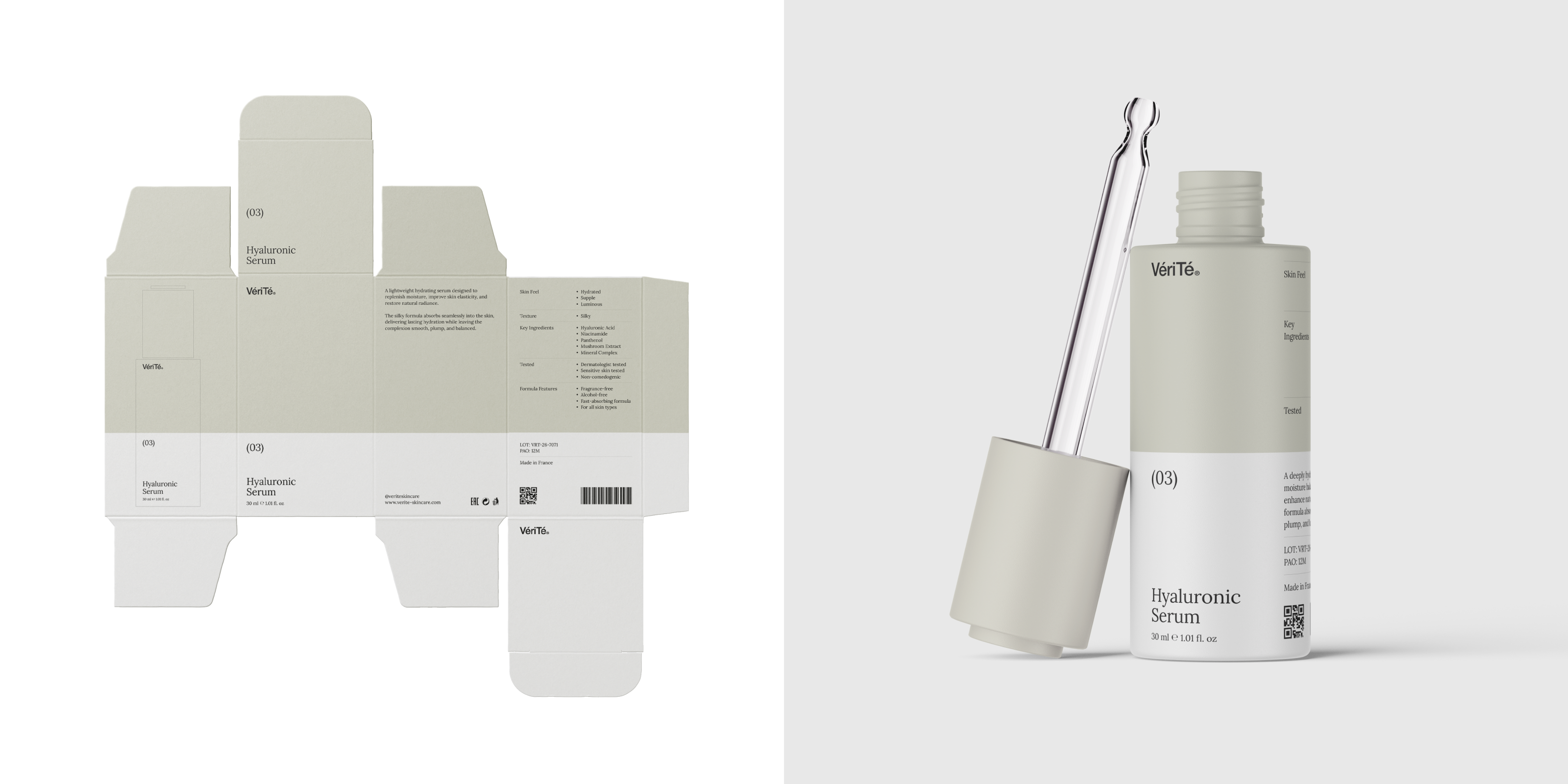 Véri Té — Skincare Brand Identity — Изображение №4 — Брендинг, Графика на Dprofile