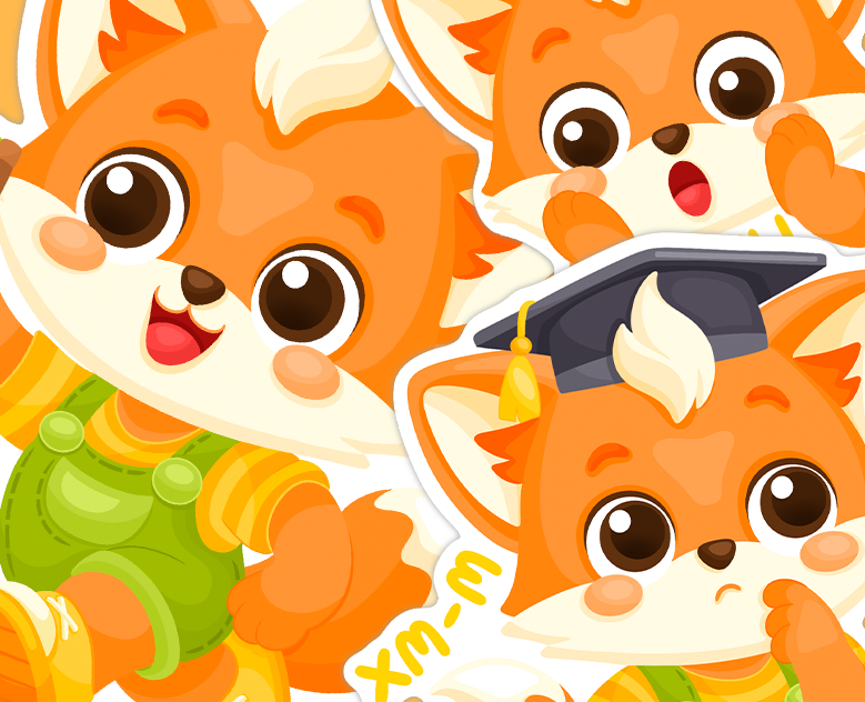 Стикеры & Маскот для детского учебного центра на Dprofile