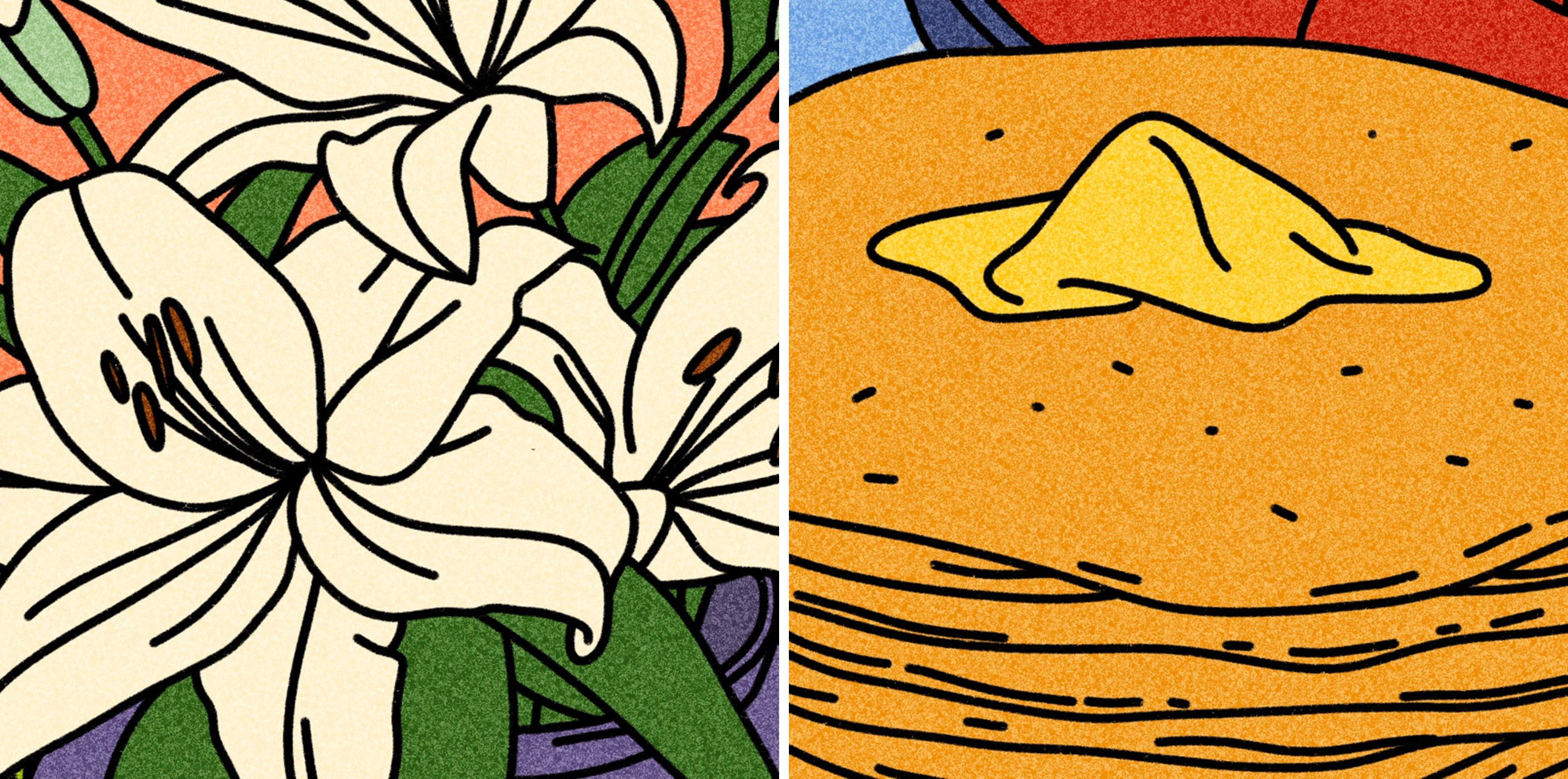 Серия интерьерных постеров для гастромаркета Еда Навсегда — Изображение №10 — Иллюстрация, Графика на Dprofile