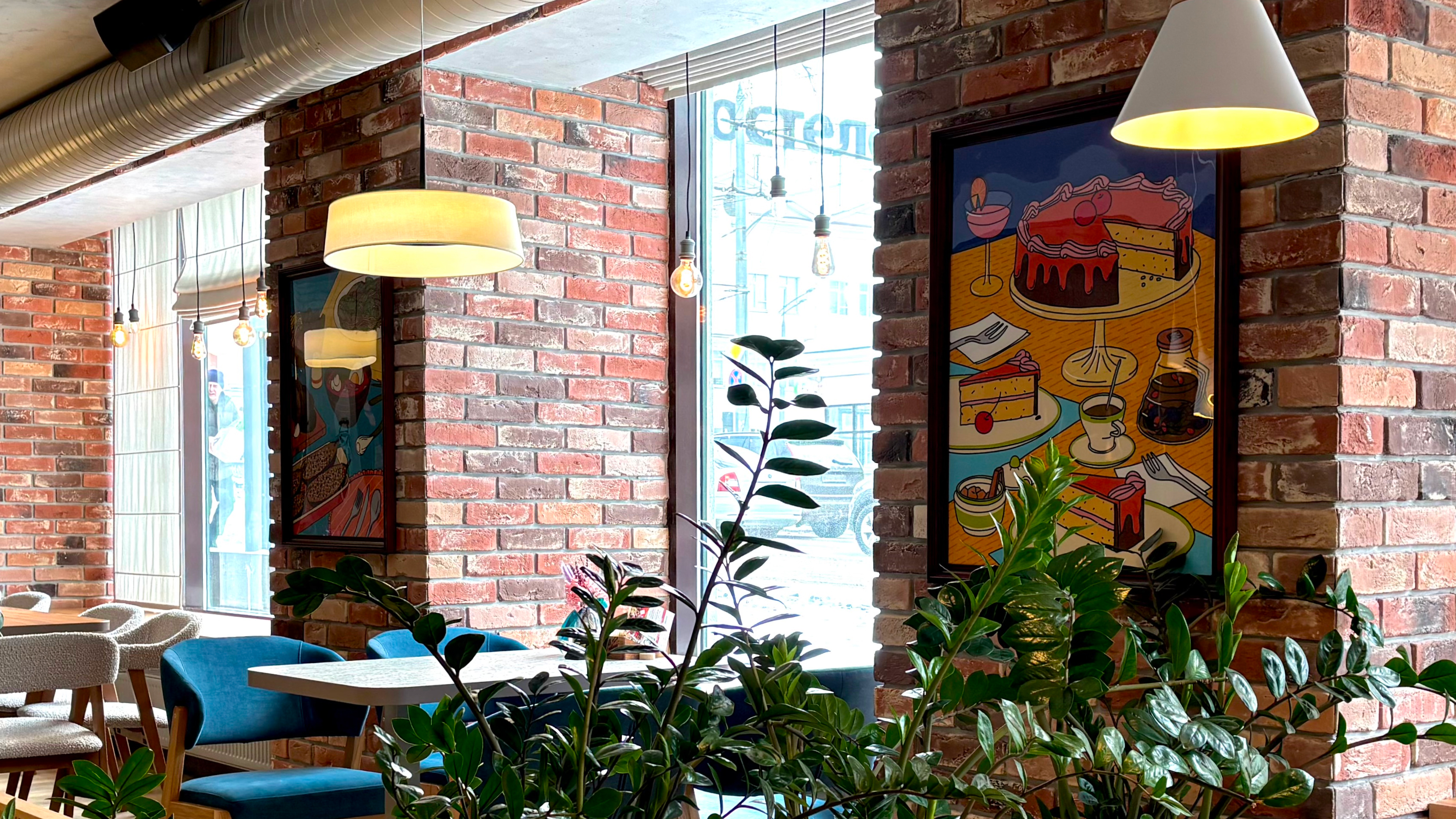 Серия интерьерных постеров для гастромаркета Еда Навсегда — Изображение №2 — Иллюстрация, Графика на Dprofile