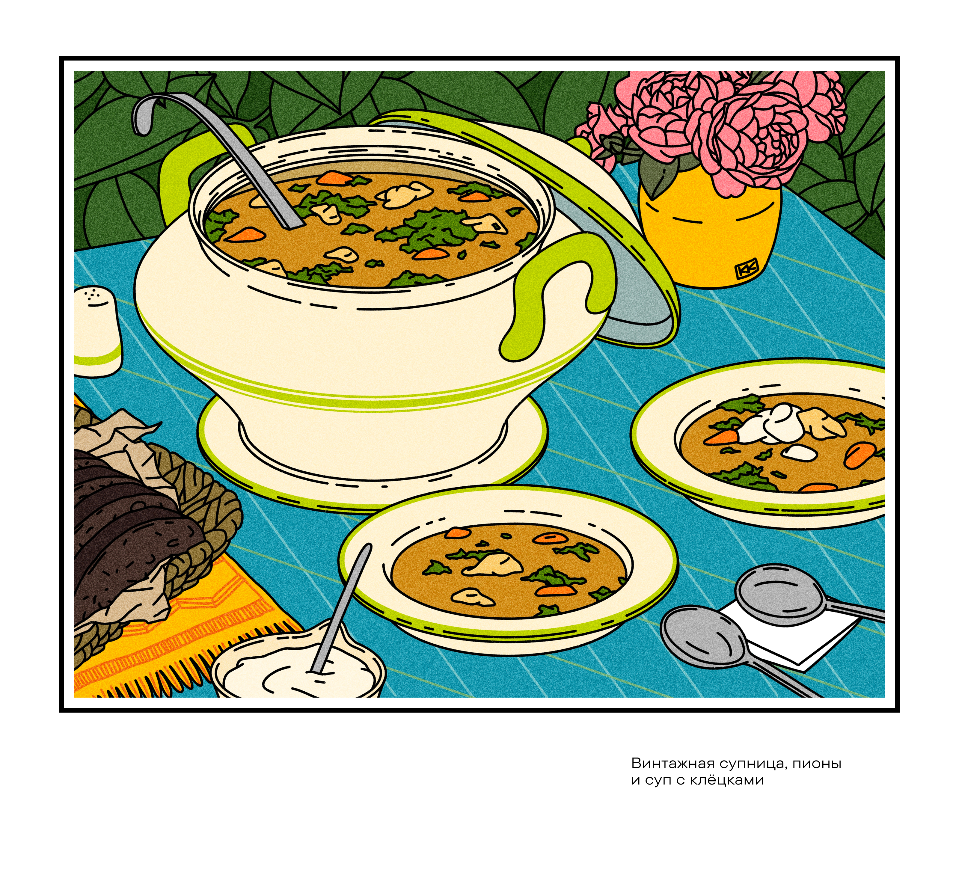 Серия интерьерных постеров для гастромаркета Еда Навсегда — Изображение №16 — Иллюстрация, Графика на Dprofile