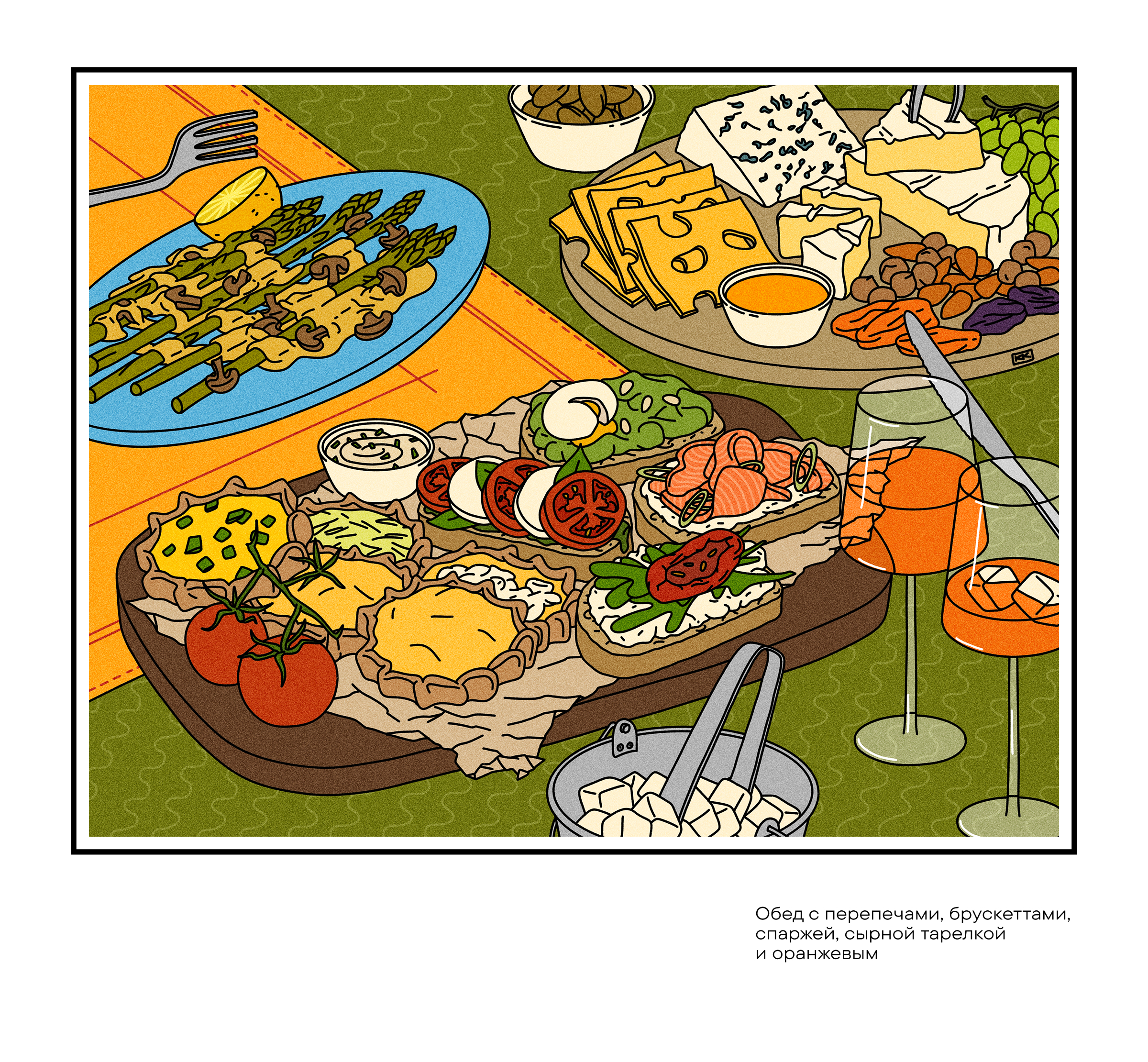 Серия интерьерных постеров для гастромаркета Еда Навсегда — Изображение №12 — Иллюстрация, Графика на Dprofile