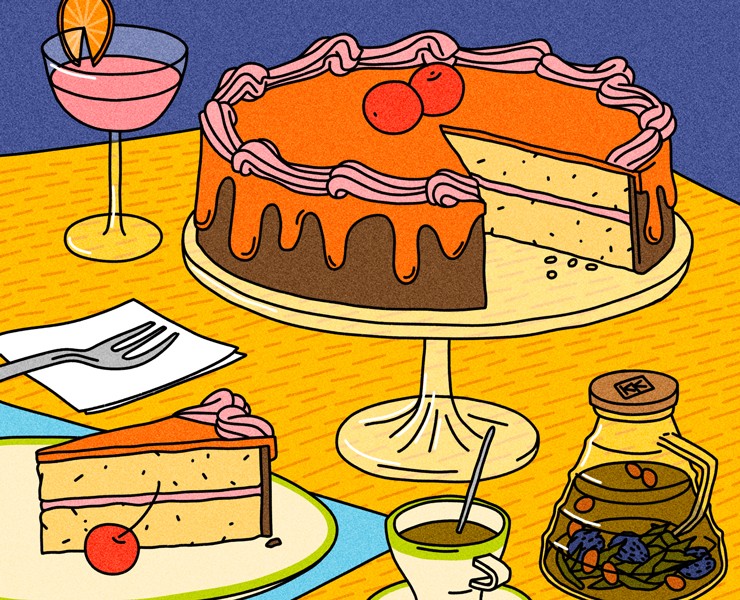 Серия интерьерных постеров для гастромаркета Еда Навсегда — Иллюстрация, Графика на Dprofile