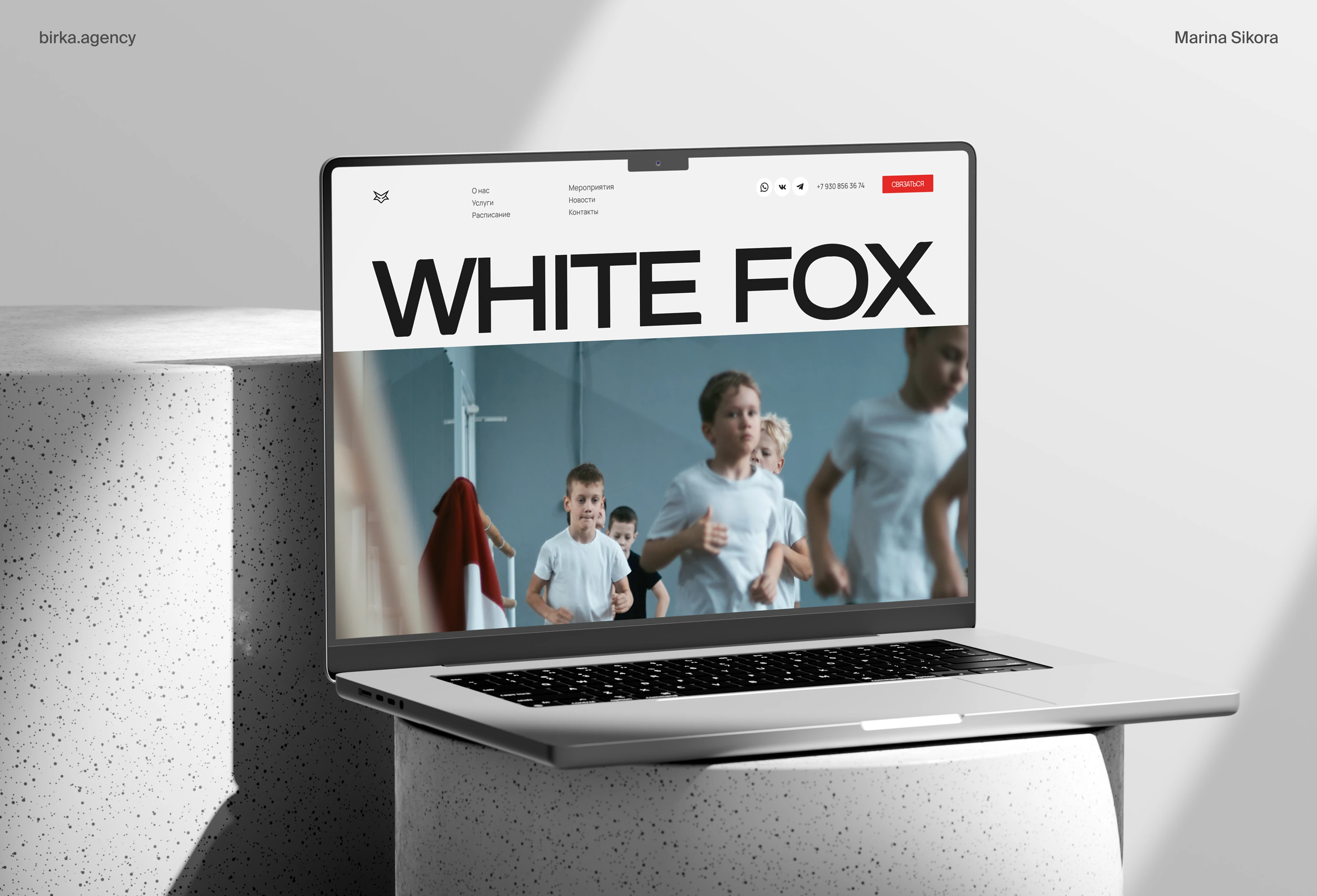 White Fox Acrobatic School — Изображение №1 — Интерфейсы, Брендинг на Dprofile