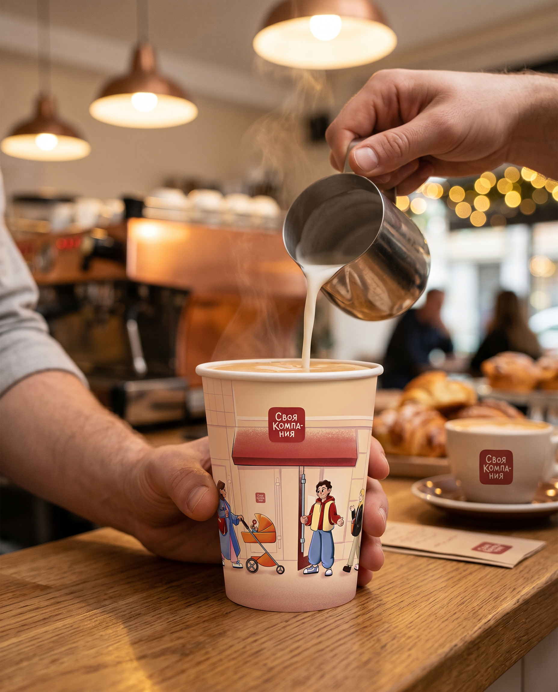 Иллюстрации для кофейных стаканчиков — Изображение №3 — Брендинг, Иллюстрация на Dprofile