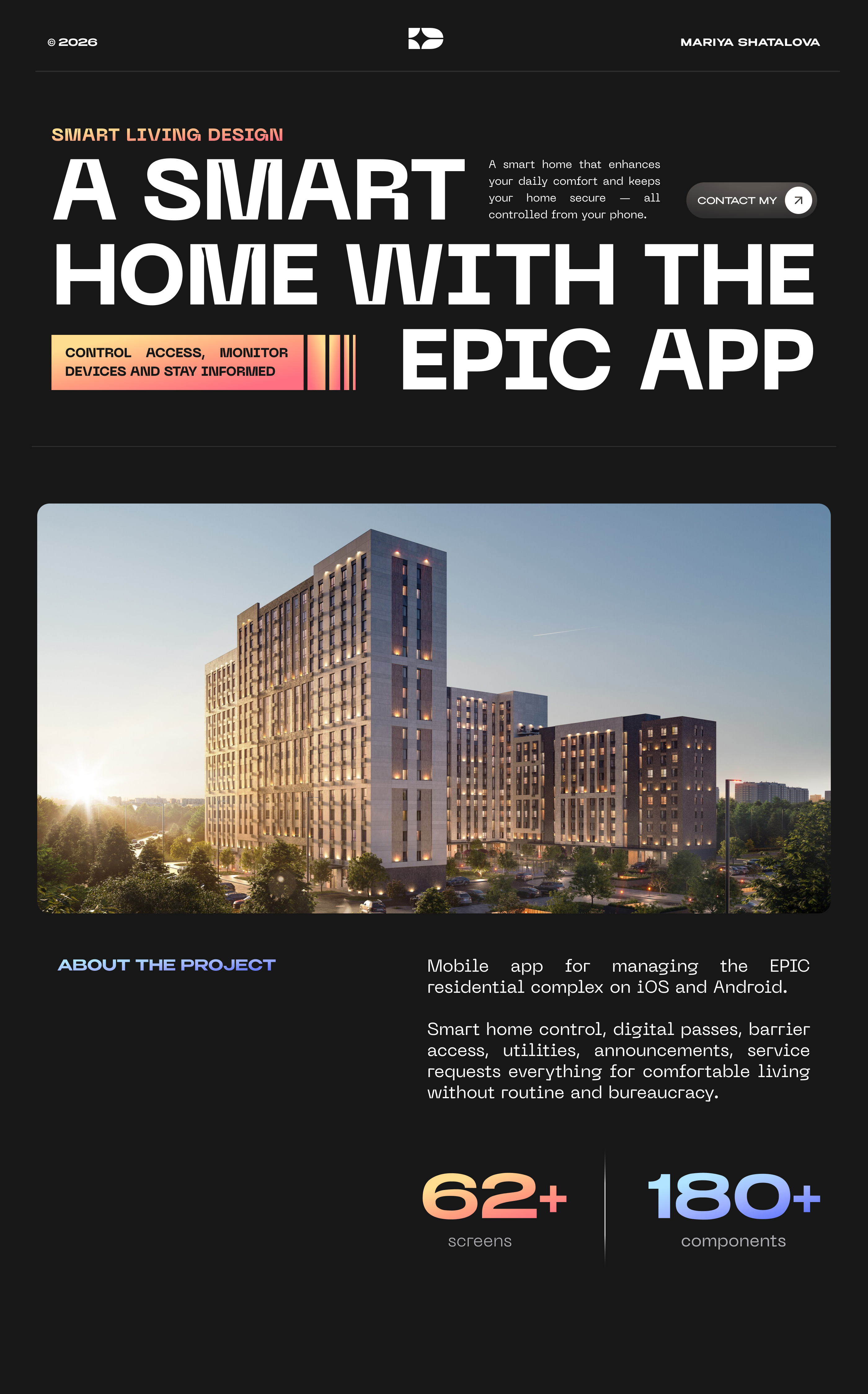 EPIC — Smart Home — Изображение №1 — Интерфейсы, Анимация на Dprofile