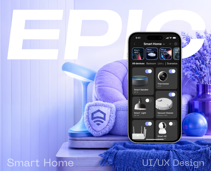 EPIC — Smart Home — Интерфейсы, Анимация на Dprofile