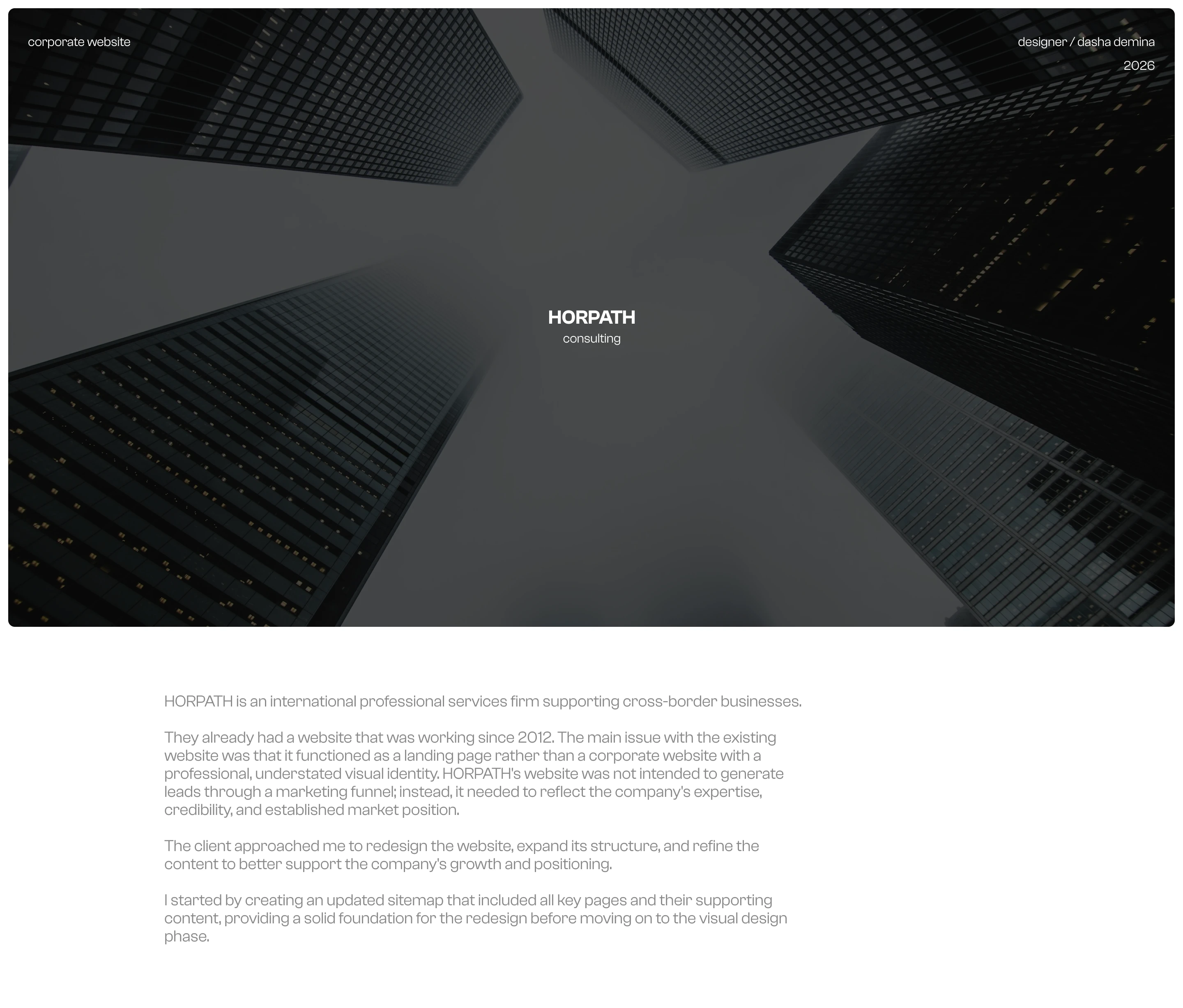 HORPATH Consulting | Corporate website — Изображение №1 — Интерфейсы на Dprofile