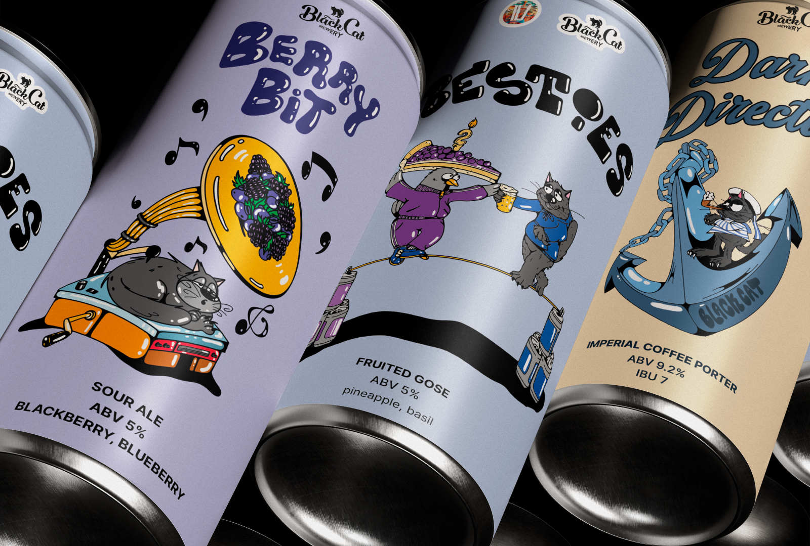 Black Cat Brewery | Крафтовое пиво — Изображение №8 — Брендинг, Иллюстрация на Dprofile