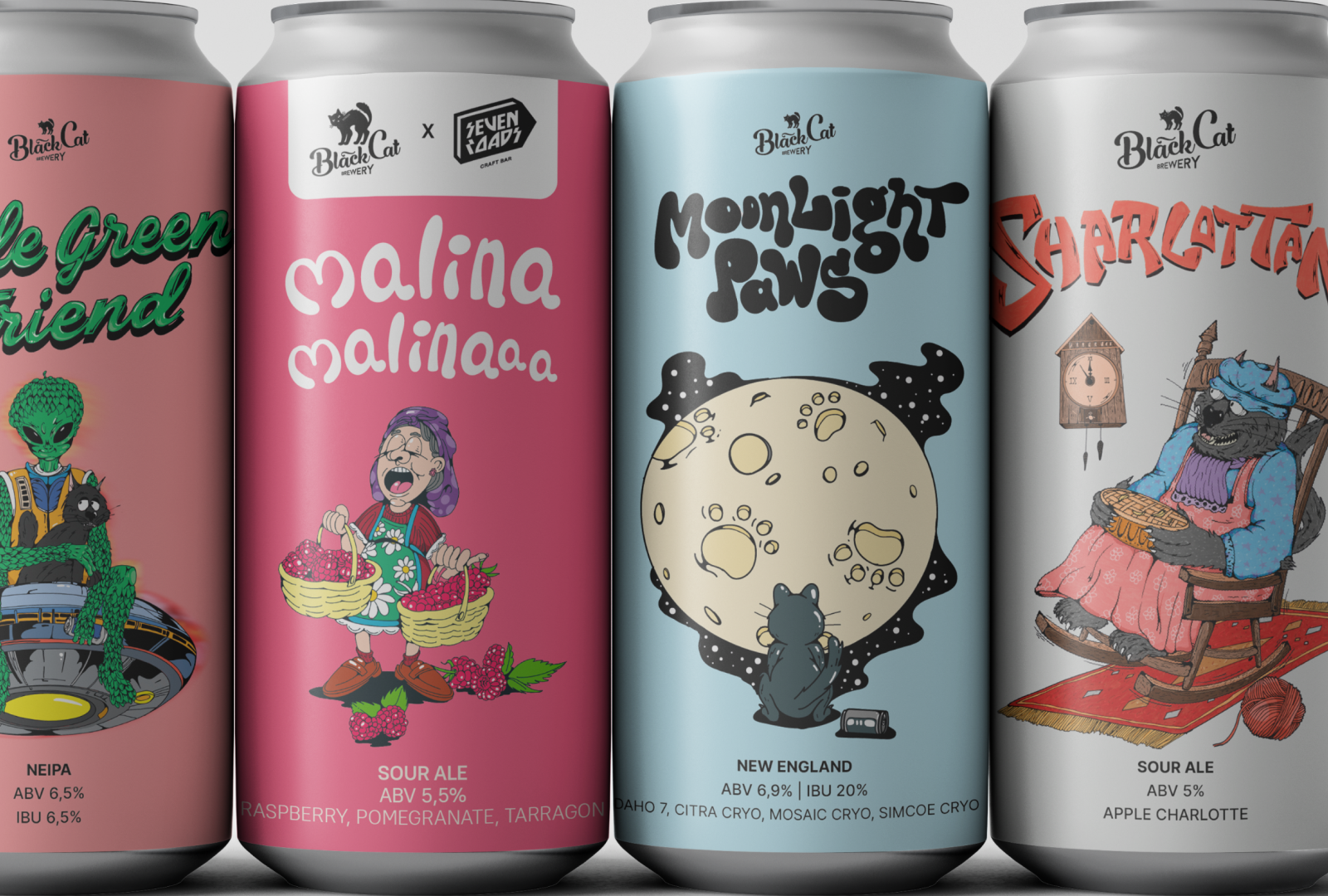 Black Cat Brewery | Крафтовое пиво — Изображение №6 — Брендинг, Иллюстрация на Dprofile