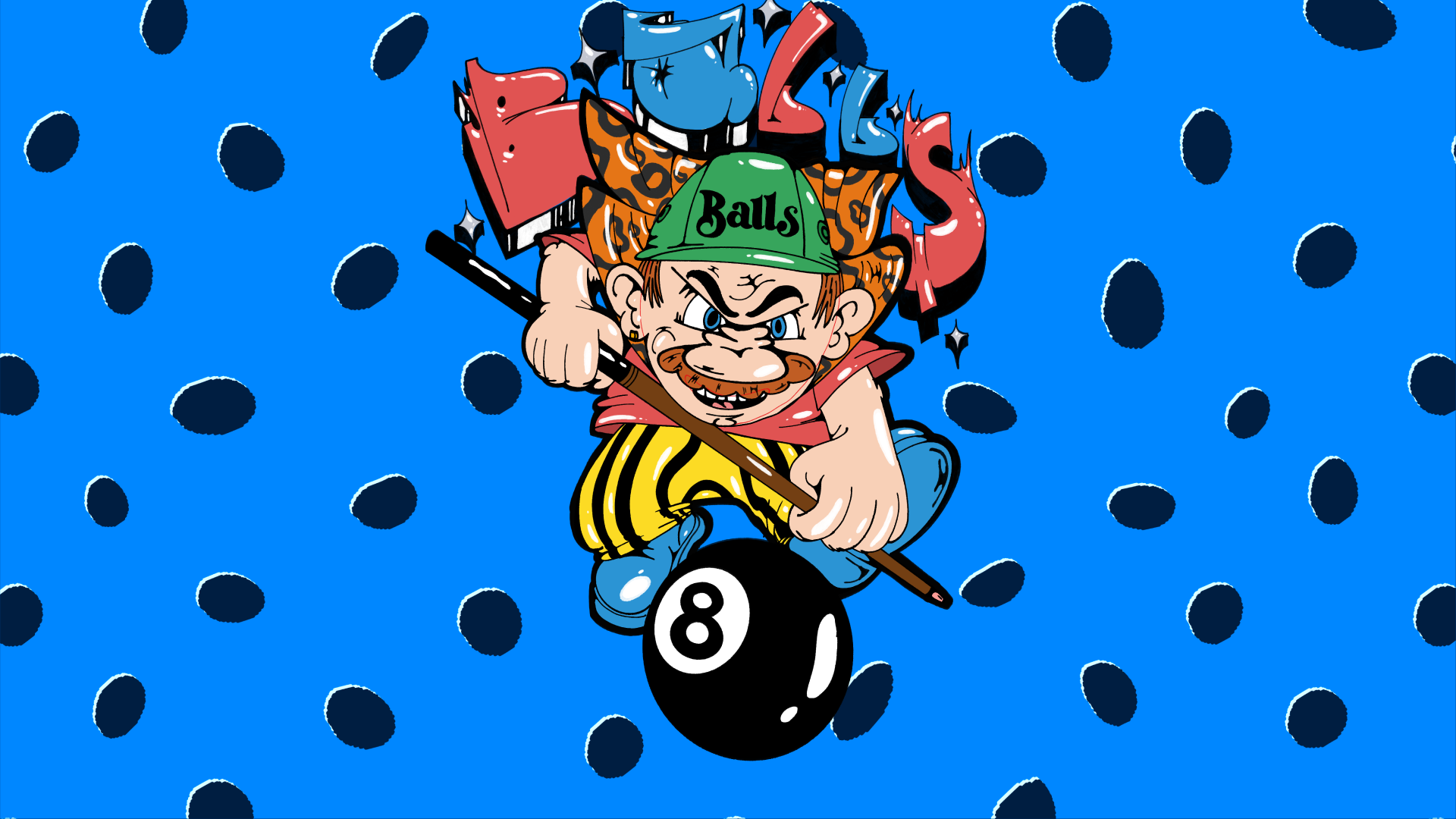 8 Balls | Разработка мерча для бильярдного бара — Изображение №10 — Иллюстрация, Графика на Dprofile